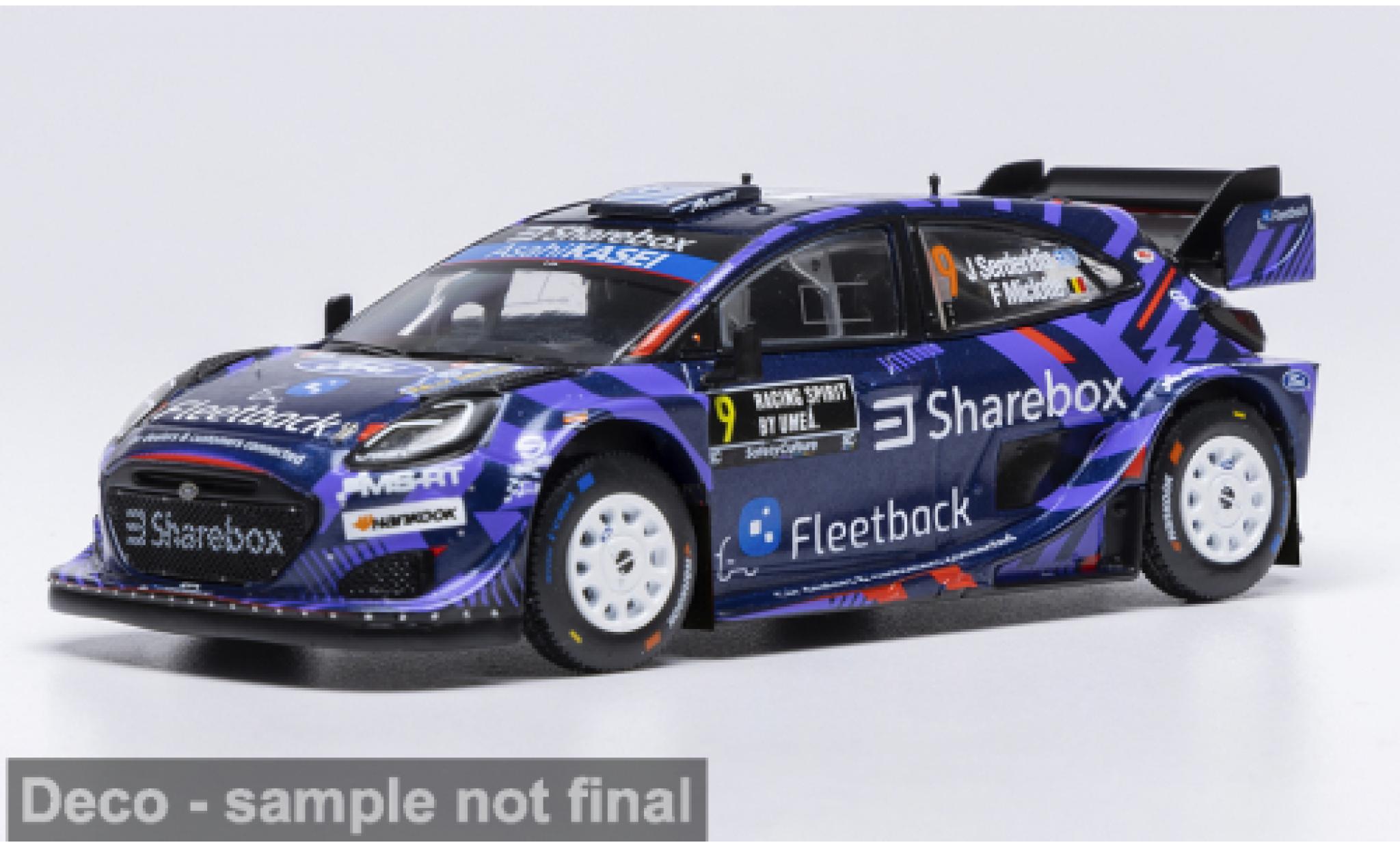 Ford Puma 1/43 IXO Rally1 WRC Rally Schweden 2025 #9 J.Serderidis/F.Miclotte 1:43 modelauto