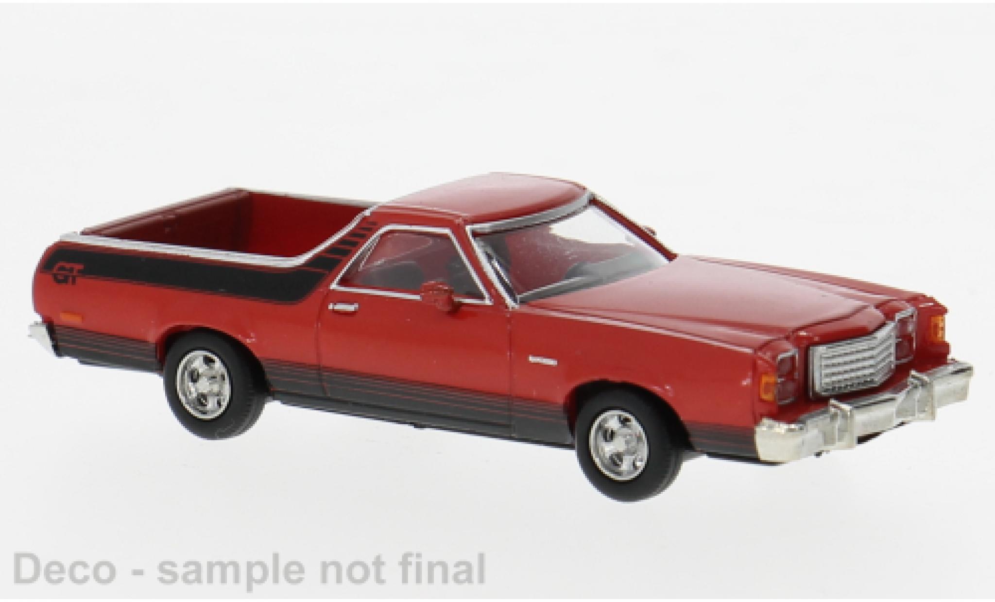 Ford Ranchero 1/87 Brekina GT rood 1977 1:87 modelauto