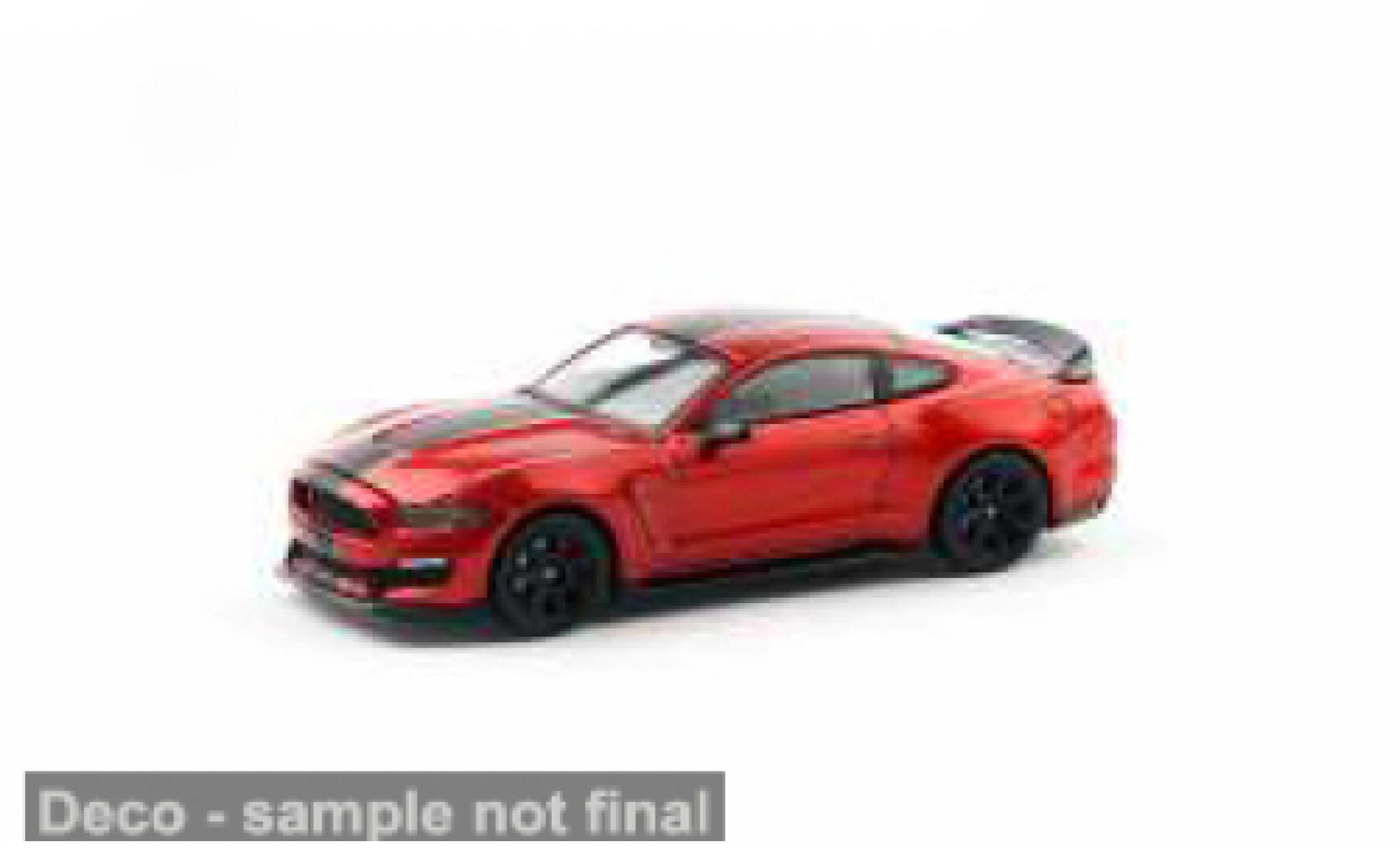 Shelby Mustang 1/64 Pop Race Ford GT-350R rood/zwart 1:64 modelauto