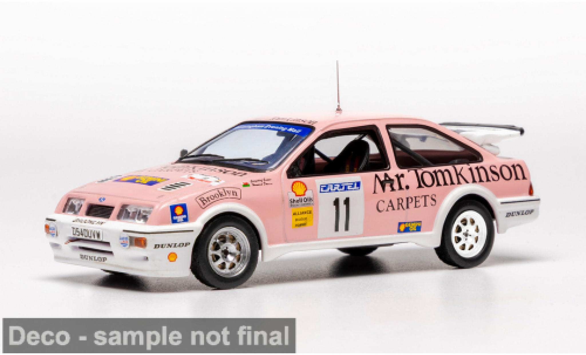 Ford Sierra 1/43 IXO RS Cosworth Cartel International Rally 1989 #11 G.Evans/H.Davies 1:43 modelauto
