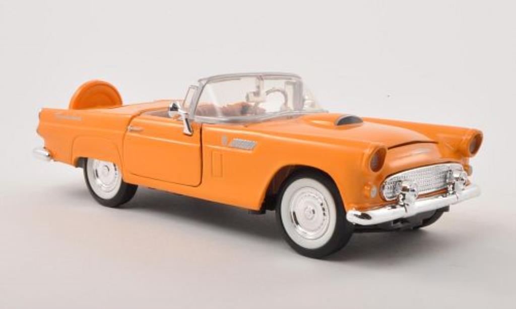 Ford Thunderbird 1/24 Motormax geel 1956 modelauto