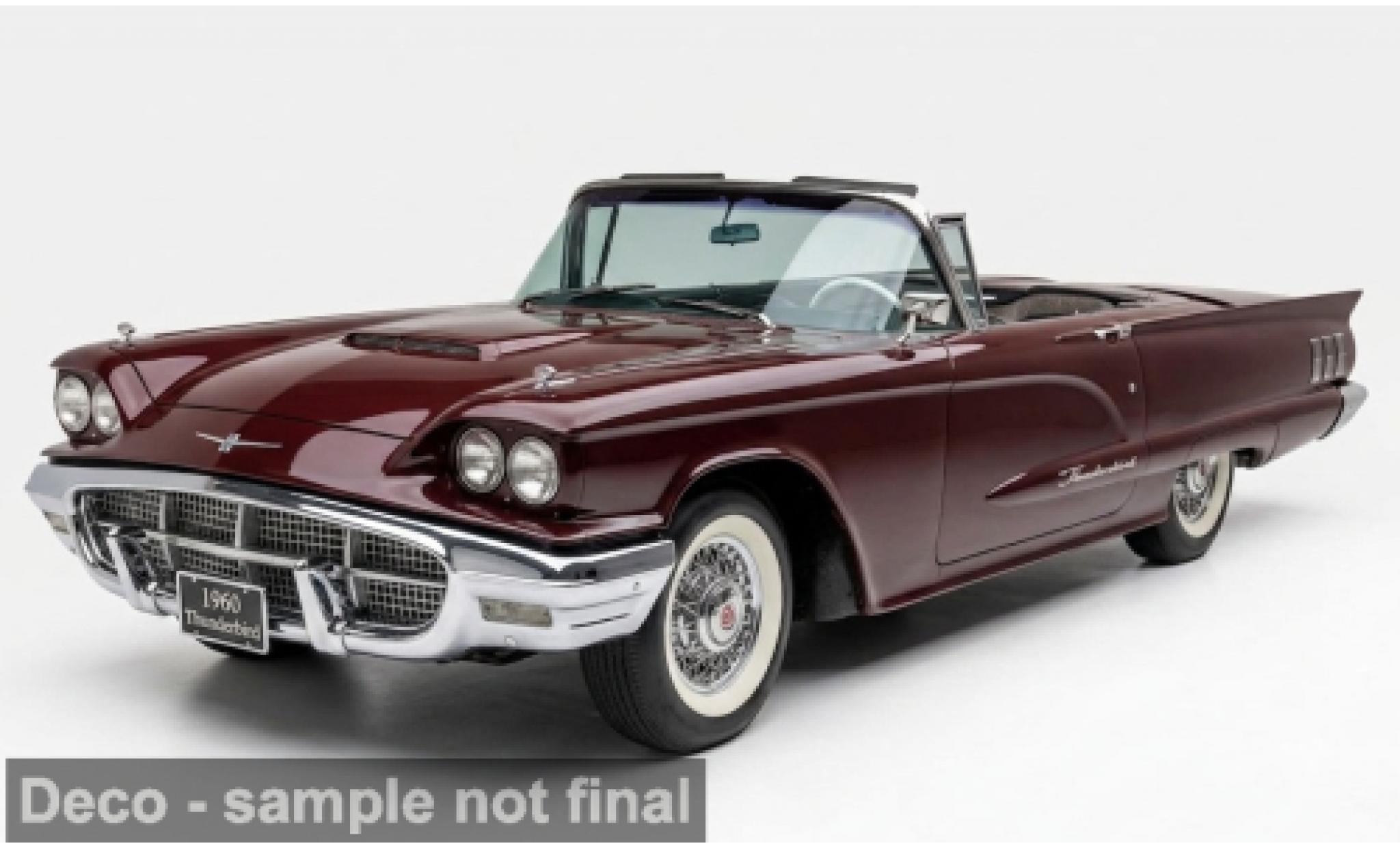 Ford Thunderbird 1/18 Sun Star rood 1960 1:18 modelauto