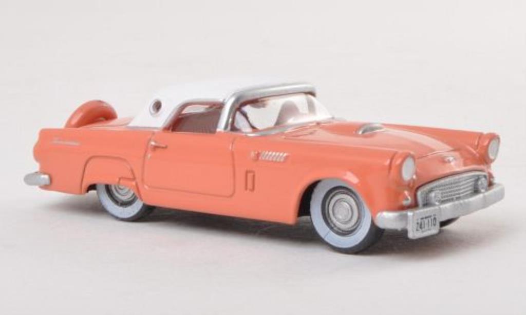 Ford Thunderbird 1/87 Oxford Hardtop pink/wit 1956 modelauto