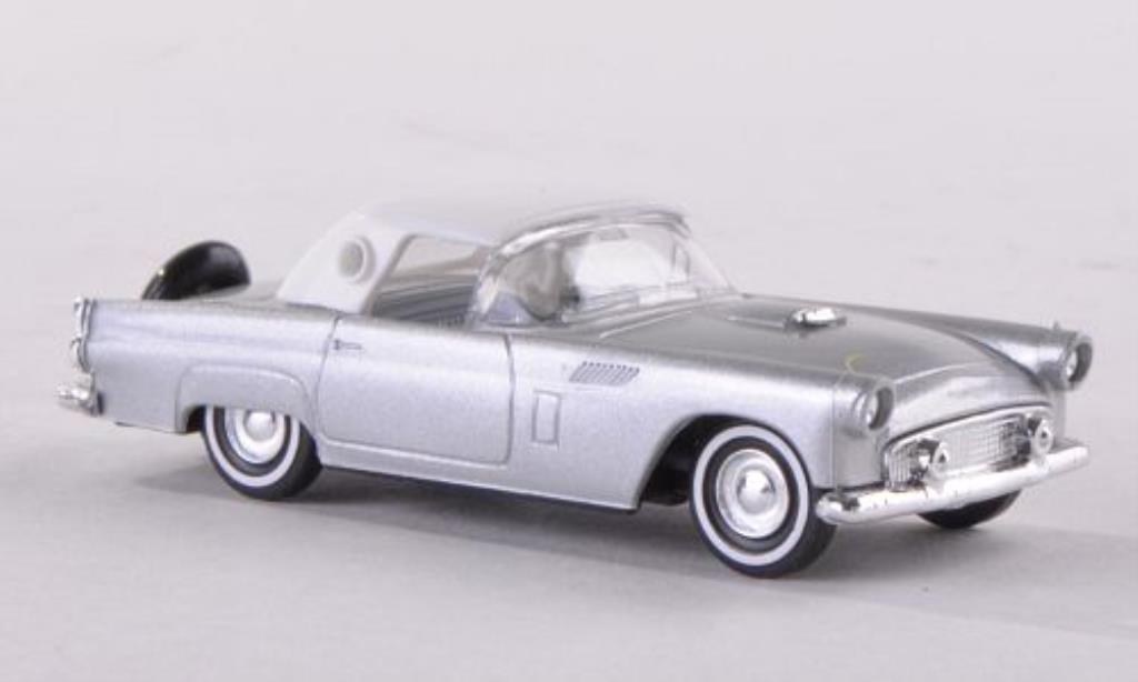 Ford Thunderbird 1/87 Busch Hardtop grijs/wit 1956 modelauto