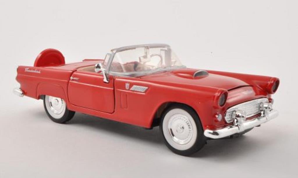 Ford Thunderbird 1/24 Motormax rood 1956 modelauto