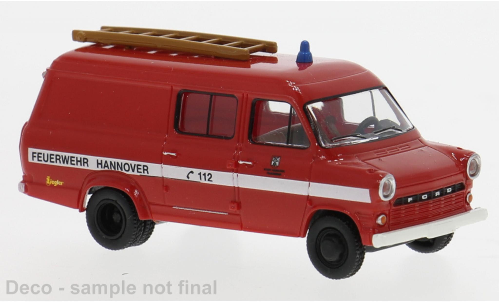 Ford Transit 1/87 Brekina 1970 Brandweer Hannover 1:87 modelauto