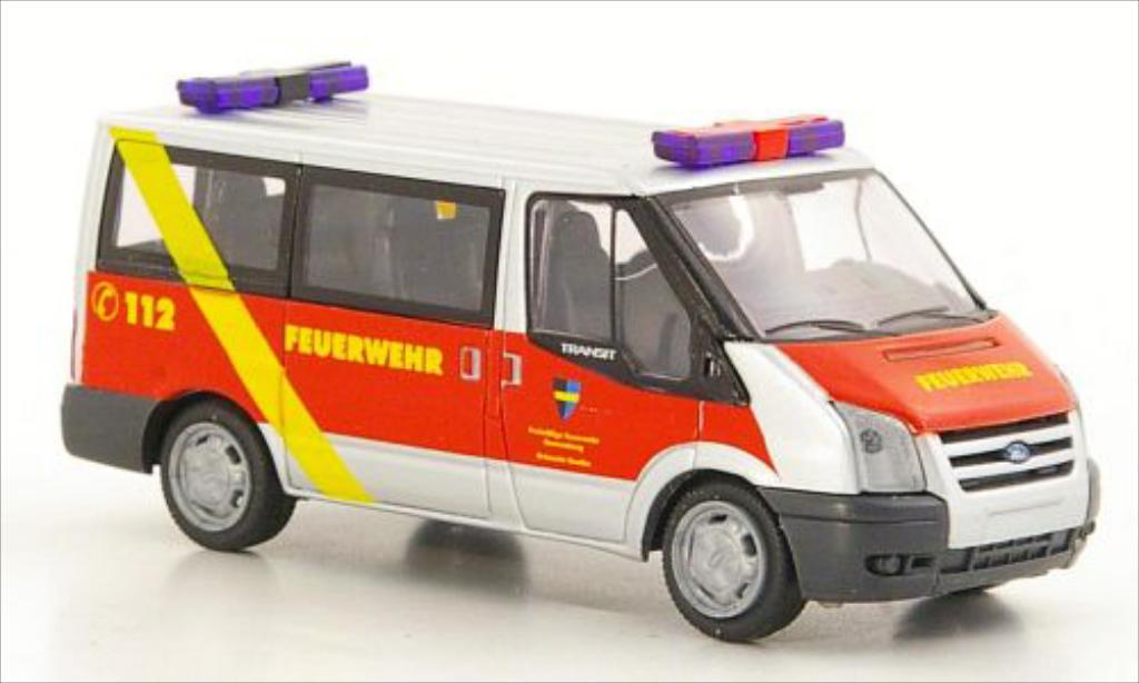Ford Transit 1/87 Rietze Bus Brandweer Ronnenberg 2006 modelauto