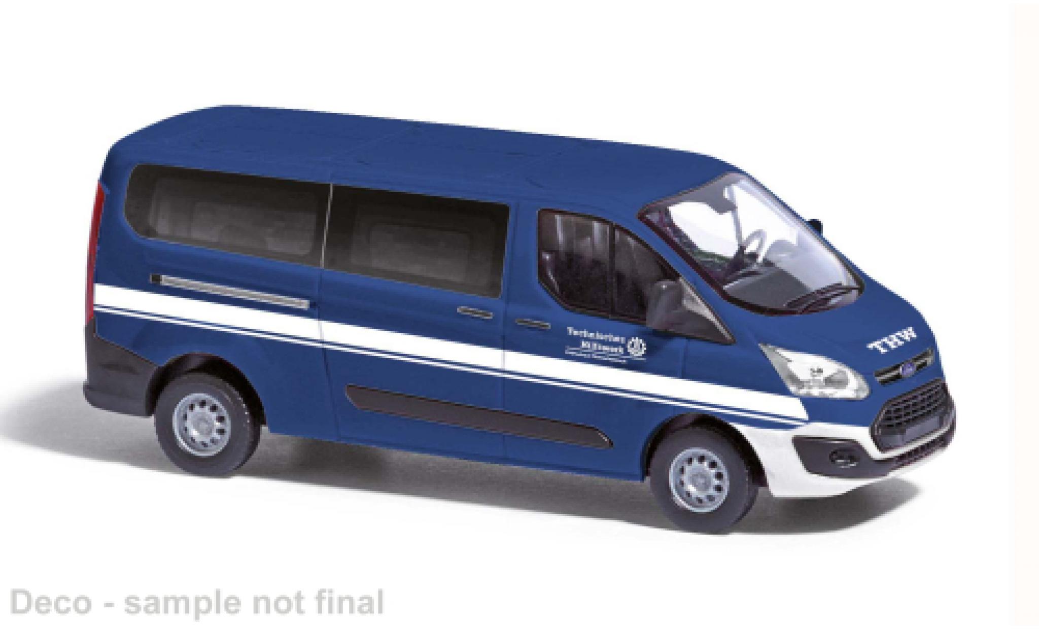 Ford Transit 1/87 Busch Custom Bus 2012 THW F&uuml;rstenfeldbruck 1:87 modelauto