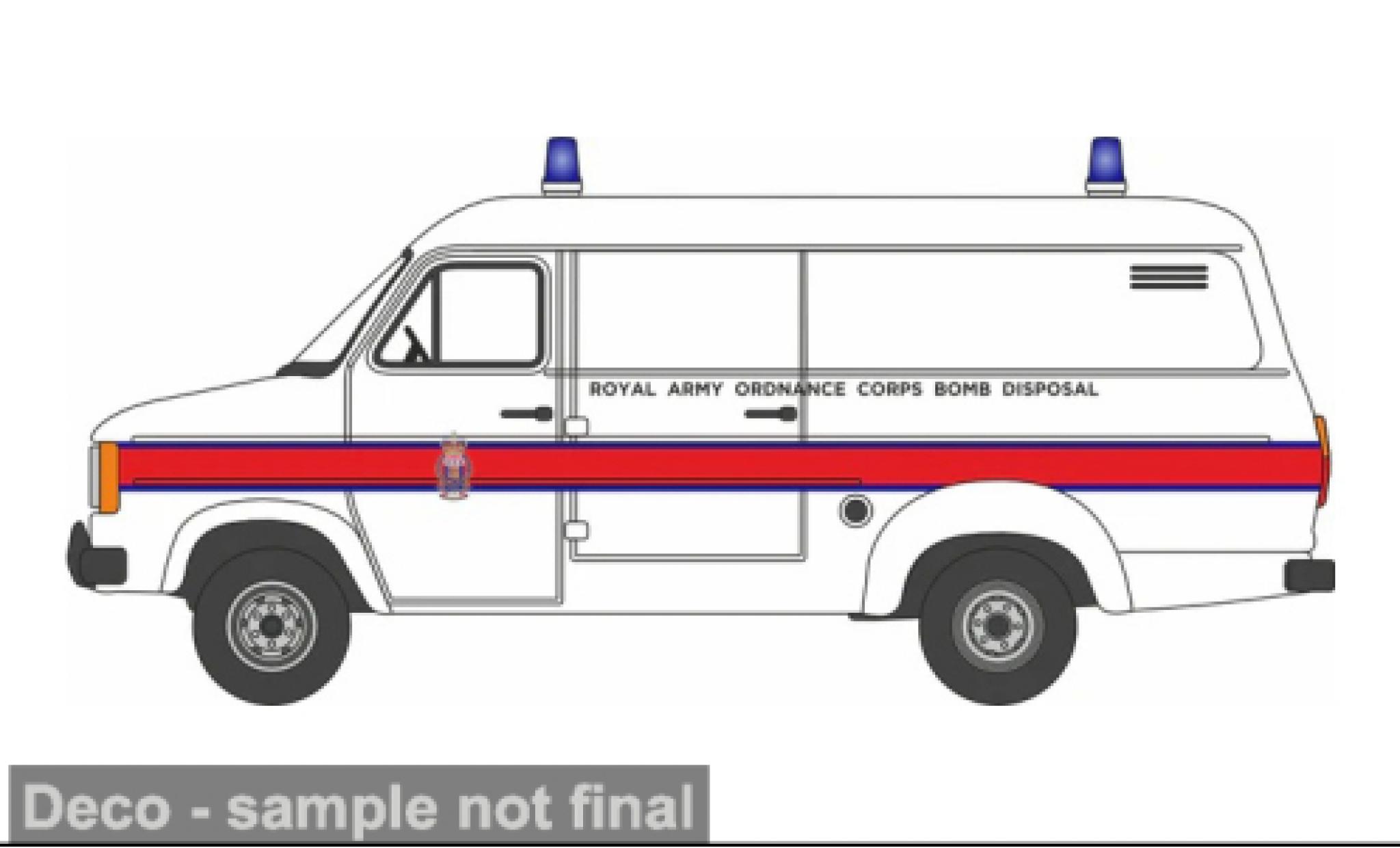 Ford Transit 1/76 Oxford MK II RAOC Bomb Disposal 1:76 modelauto