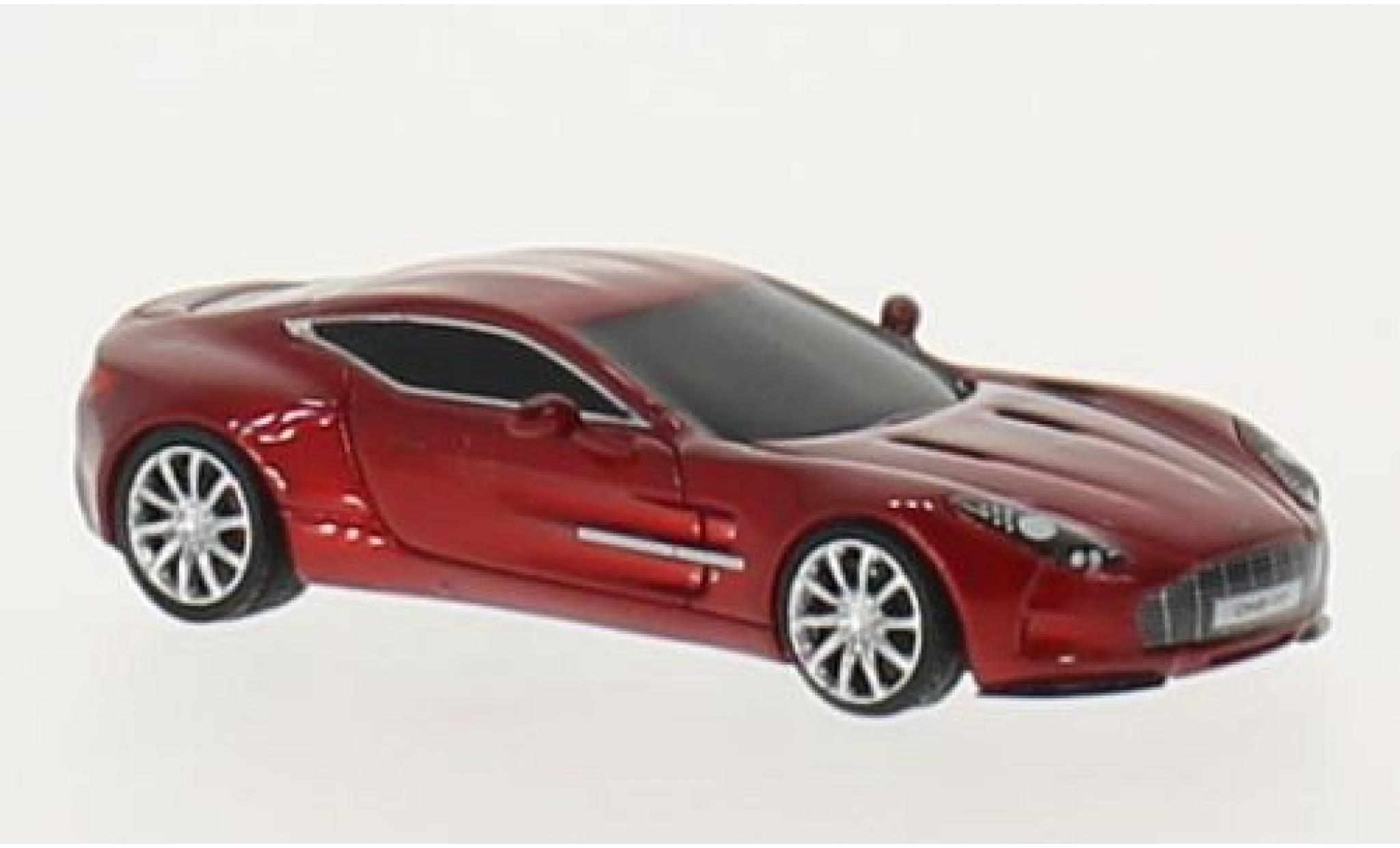 Aston Martin One 1/87 FrontiArt -77 metallic rood modelauto