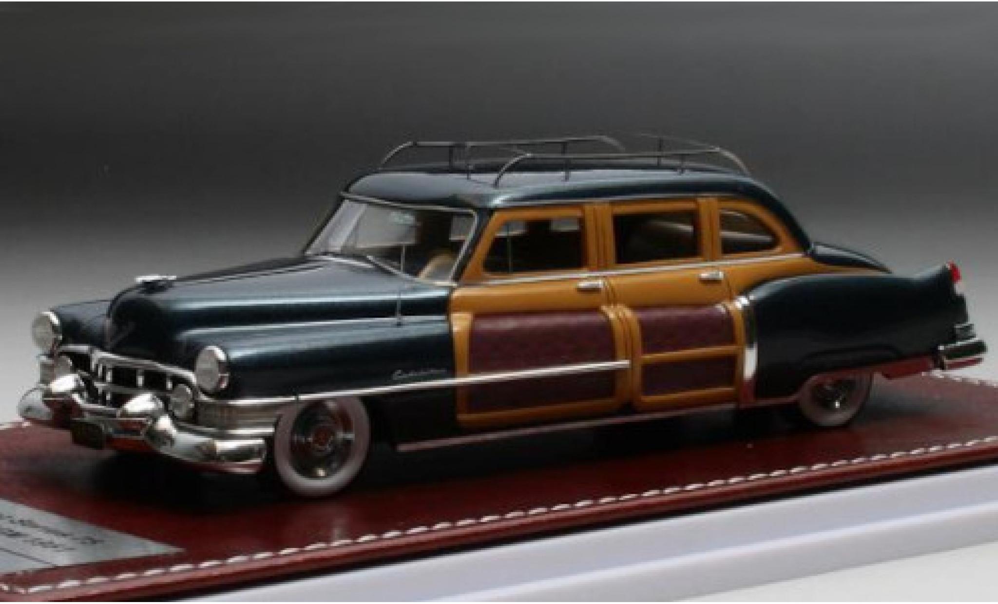 Cadillac Series 75 1/43 GIM   Great Iconic Models Schwartz metallic groen/Holzoptik 1951 MGM modelauto