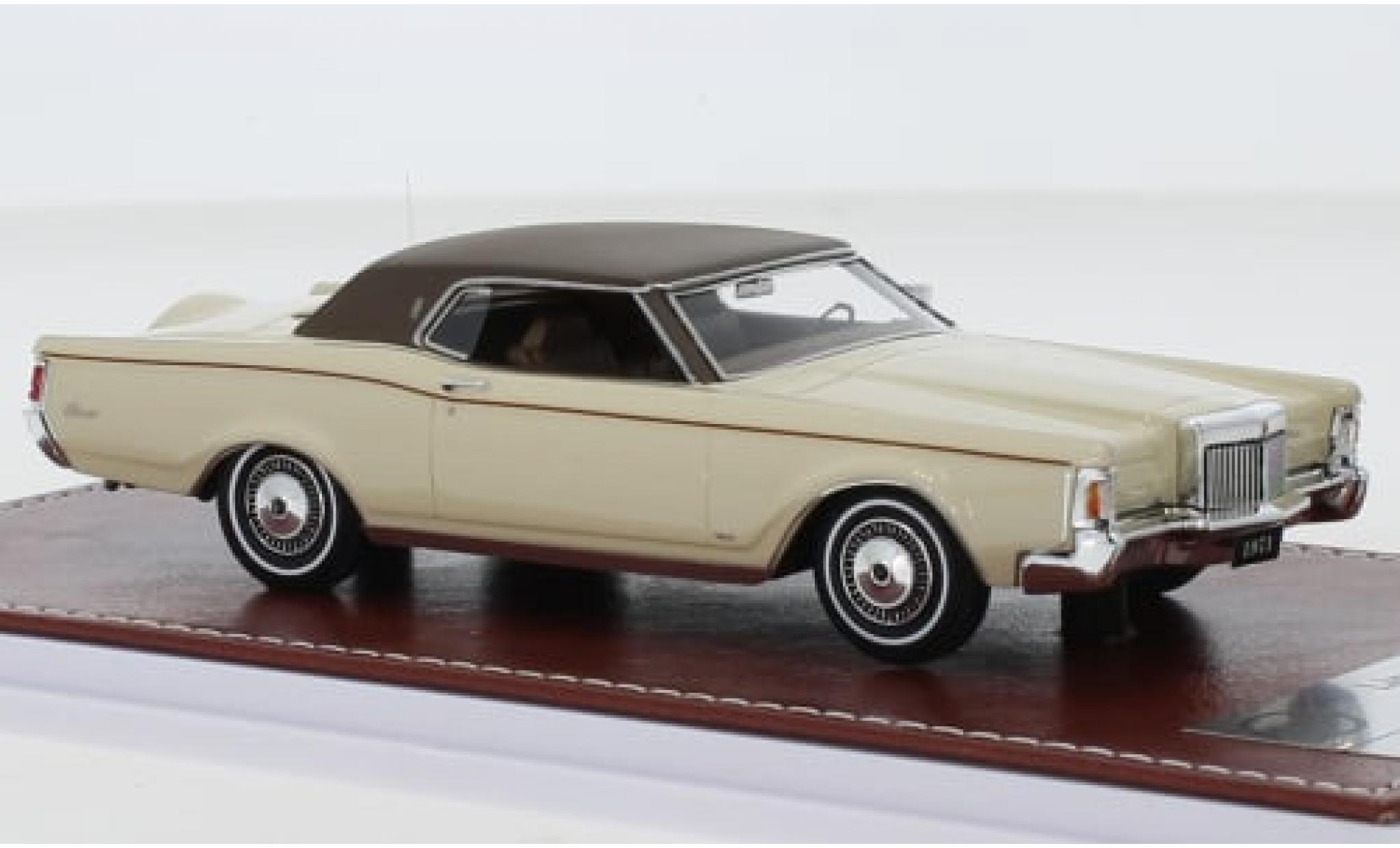 Lincoln Mark 1/43 GIM   Great Iconic Models III beige/bruin 1971 1:43 modelauto