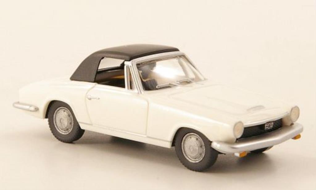 Glas 1700 1/87 Wiking GT Cabrio wit modelauto