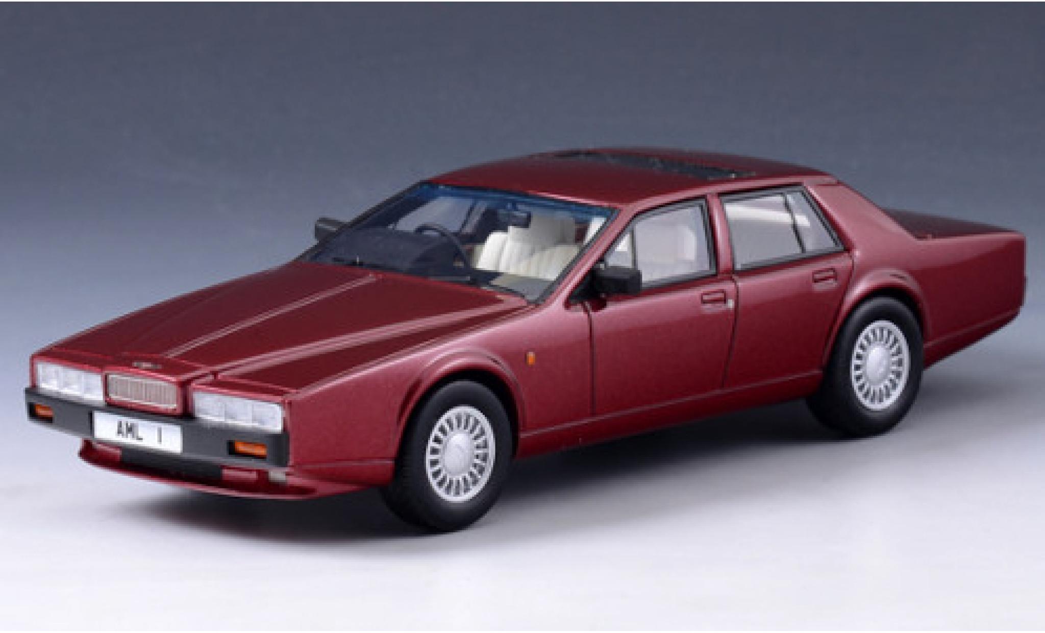 Aston Martin Lagonda 1/43 GLM Series IV metallic rood RHD 1986 modelauto