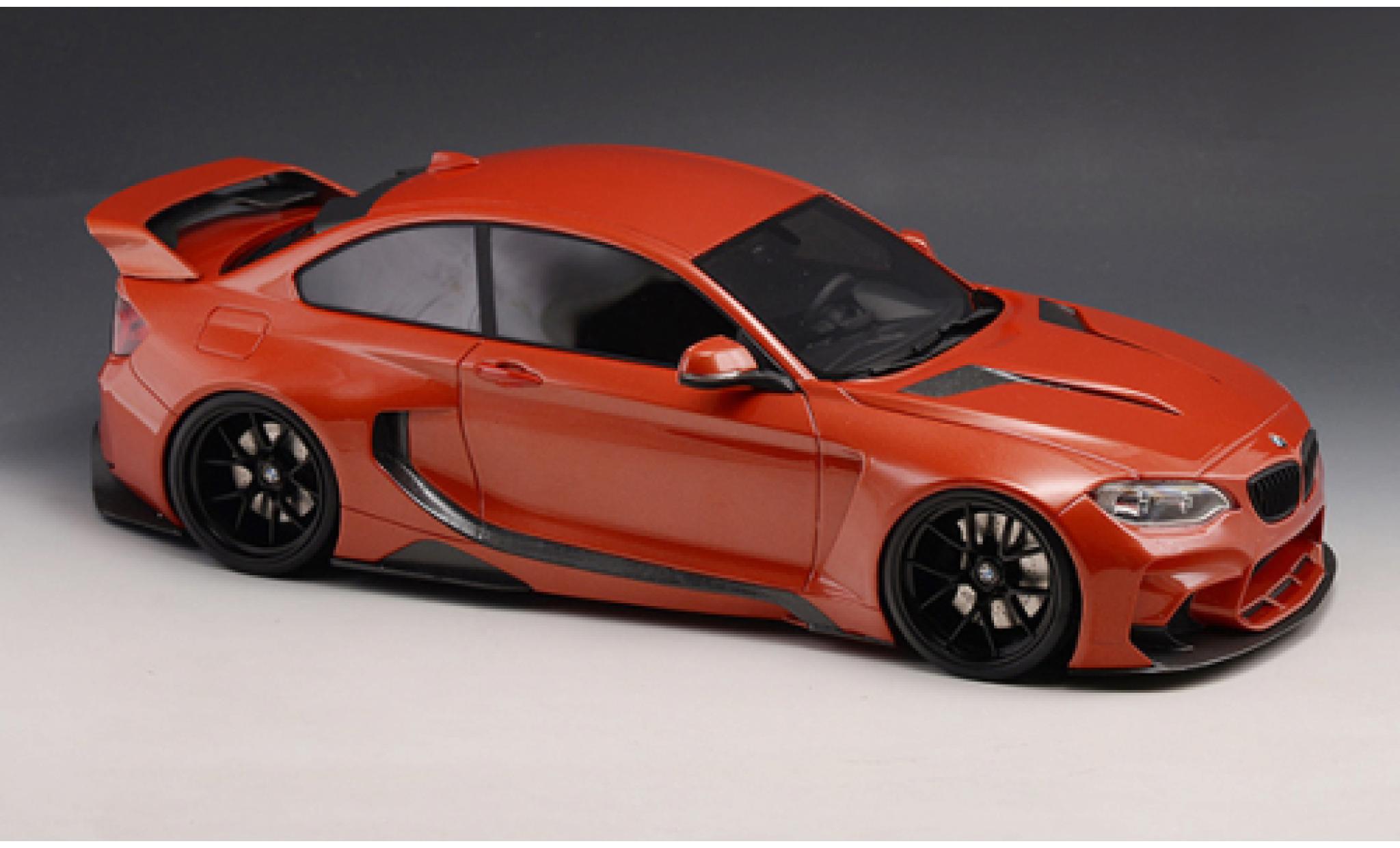 Bmw M235 1/18 GLM i (F22) DarwinPRO MTC Black Sails Widebody metallic oranje 2015 modelauto