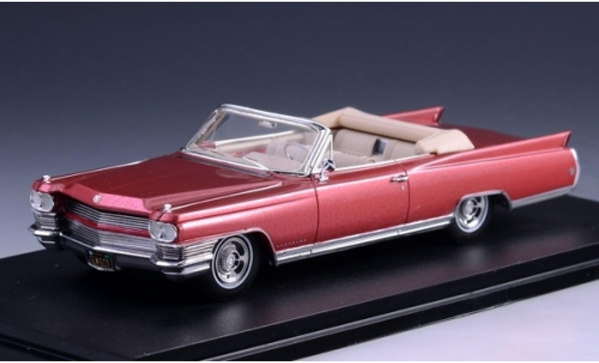 Cadillac Eldorado 1/43 GLM Cabriolet metallic rood 1964 modelauto