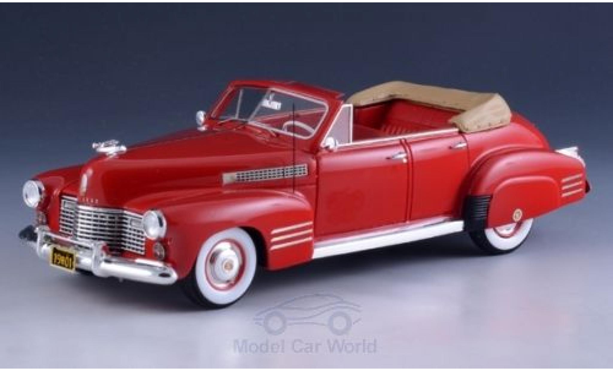 Cadillac Series 62 1/43 GLM Cabriolet Sedan rood 1941 modelauto