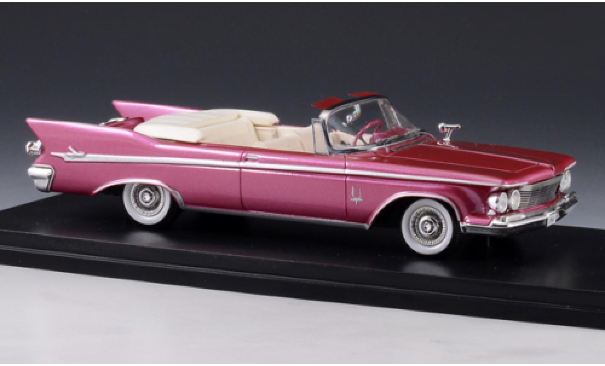 Chrysler Imperial 1/43 GLM Crown Cabriolet metallic rood 1961 modelauto