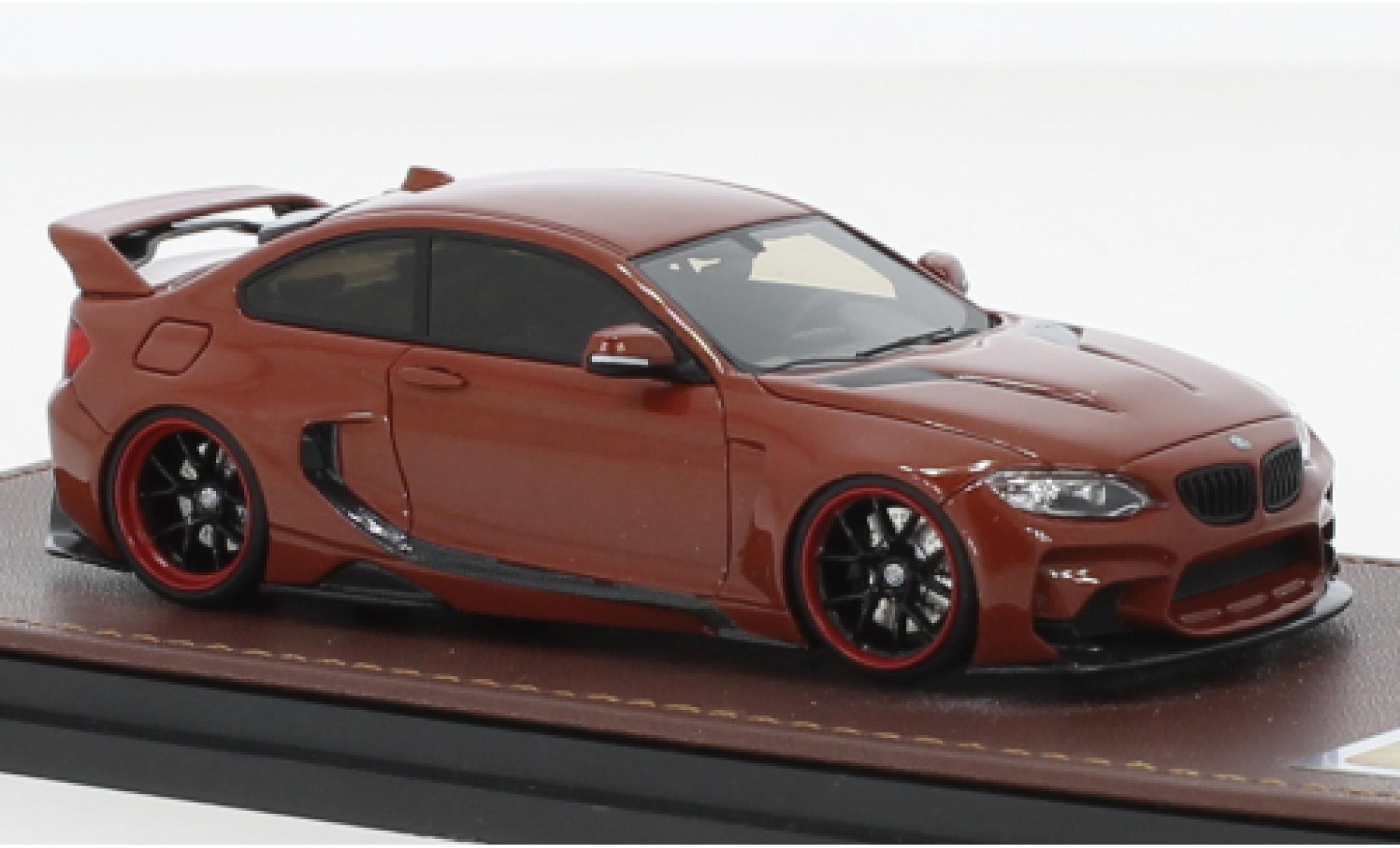 Bmw M235 1/43 GLM i DarwinPro MTC Design Black Sails metallic oranje modelauto
