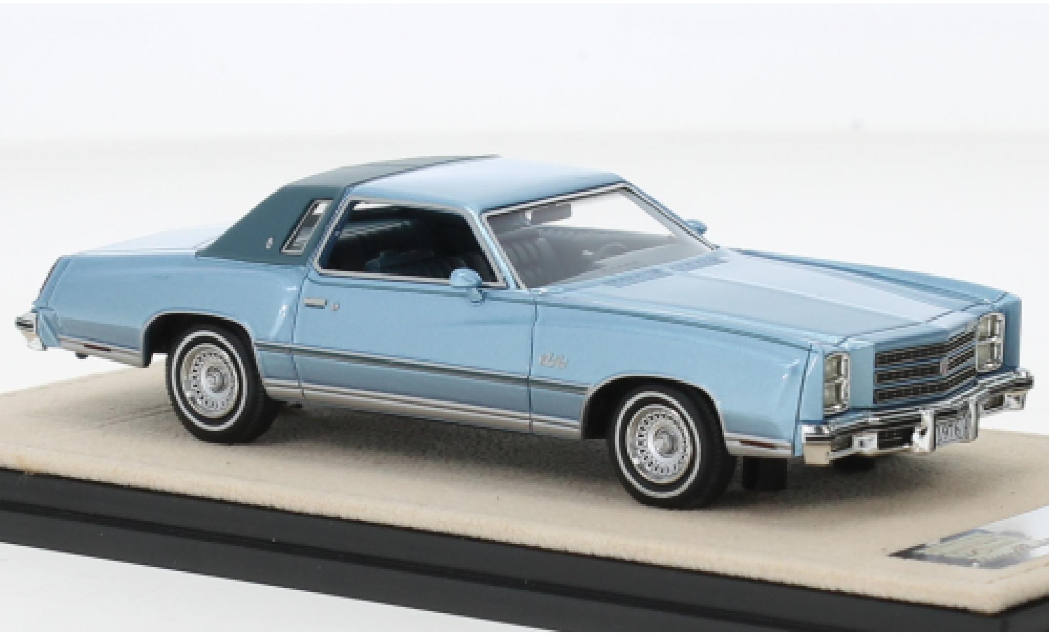 Chevrolet Monte Carlo 1/43 GLM metallic blauw/matt-blauw 1976 modelauto