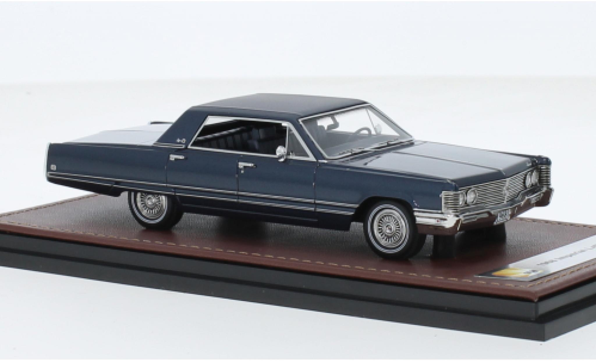 Chrysler Imperial 1/43 GLM LeBaron metallic blauw fonc&eacute; 1968 modelauto