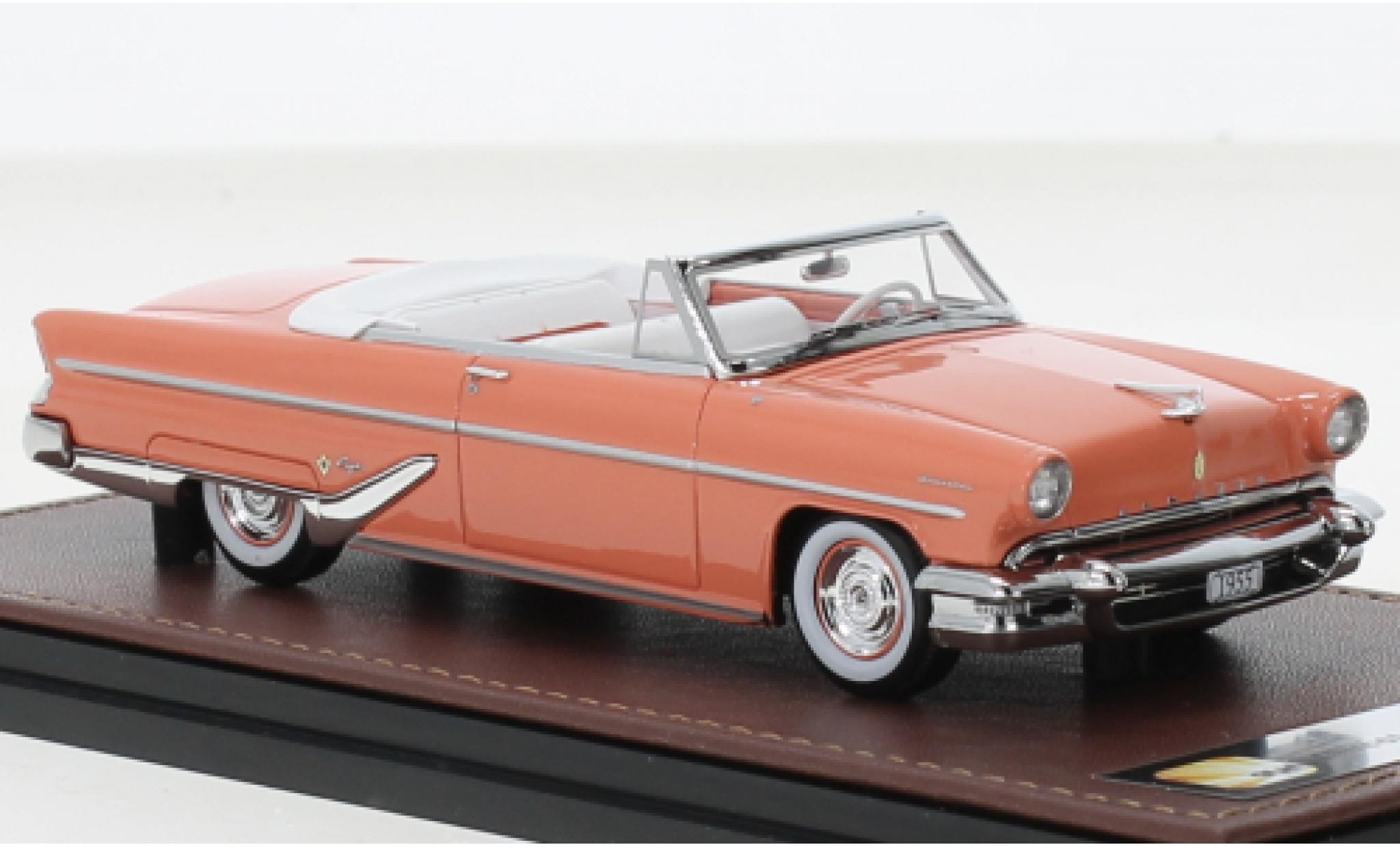 Lincoln Capri 1/43 GLM Cabriolet roze 1955 modelauto