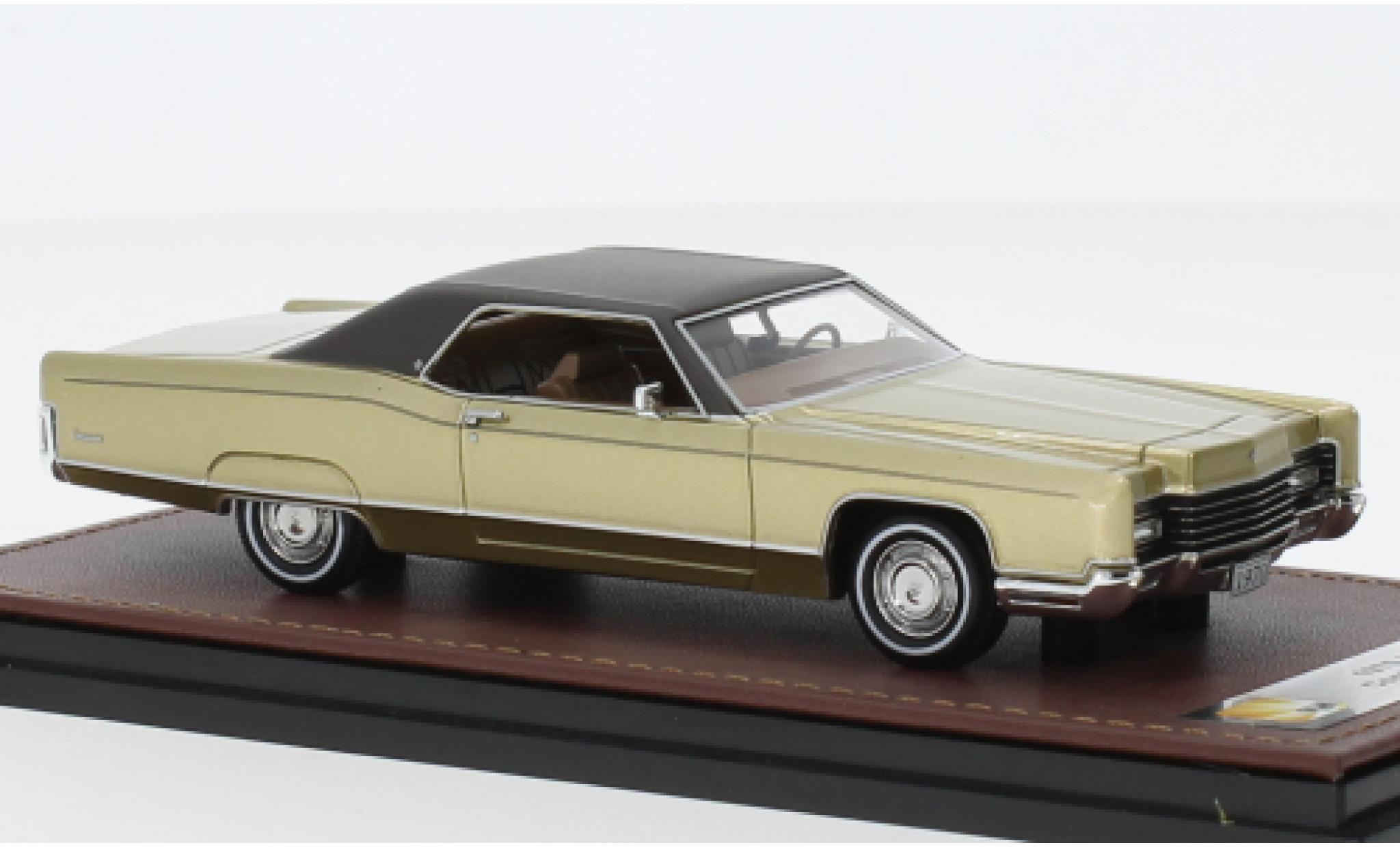 Lincoln Continental 1/43 GLM Coupe metallic beige/brun 1970 modelauto
