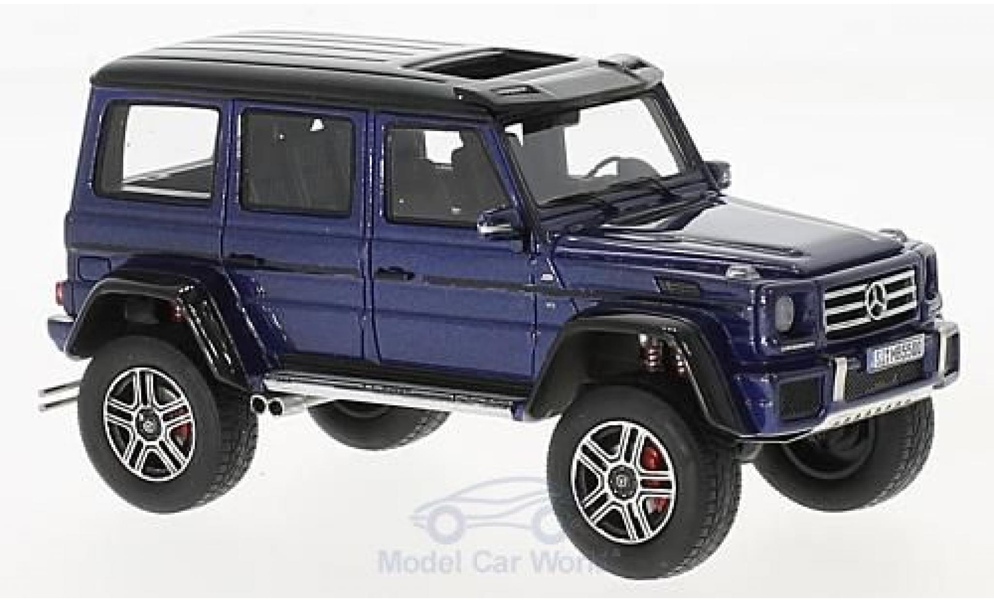 Mercedes Classe G 1/43 GLM G550 4x4 metallic blauw/zwart 2016 modelauto