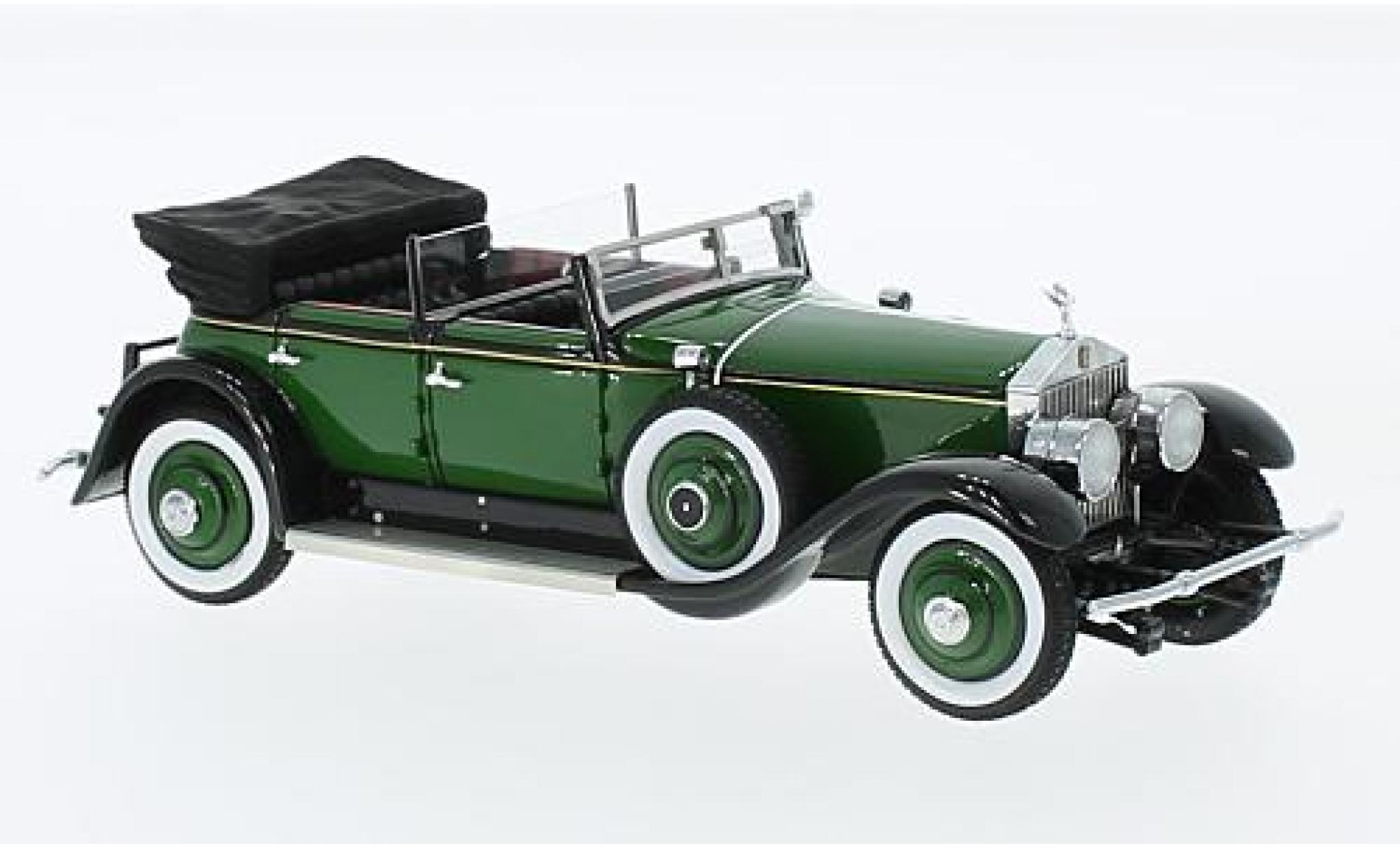 Rolls Royce Phantom 1/43 GLM Cabriolet Sedan groen/zwart Hibbard & Darrin 1930 Marlene Dietrich S317KP modelauto