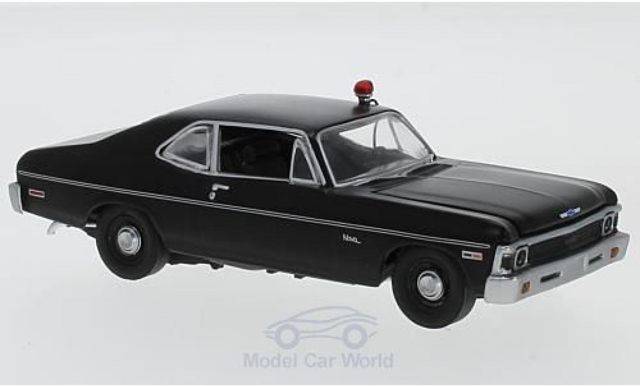 Chevrolet Nova 1969 1/43 GMP matt-zwart Hunter (TV Serie) 1969 modelauto