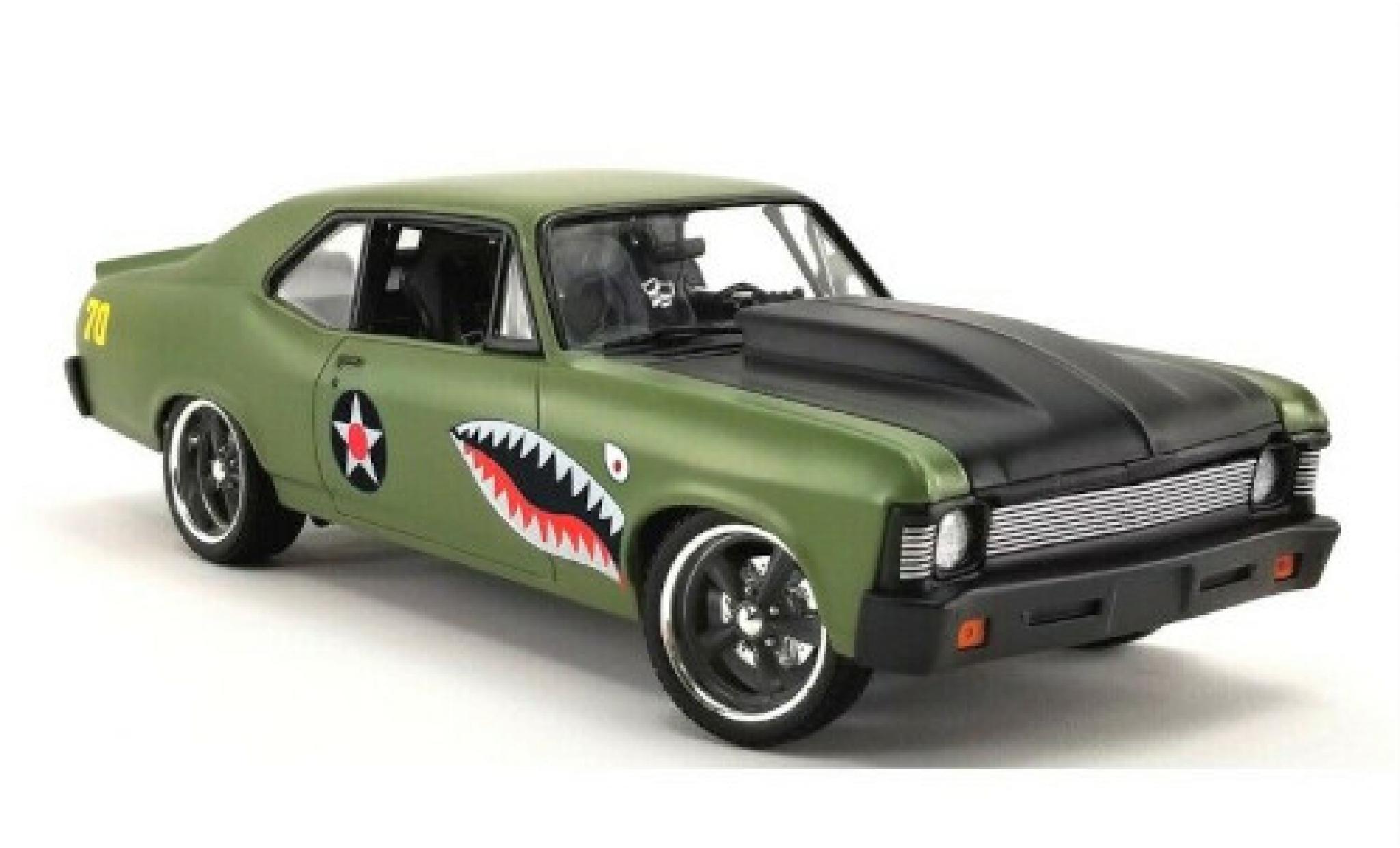 Chevrolet Nova 1/18 GMP Street Fighter oliv/Dekor Warhawk 1970 modelauto