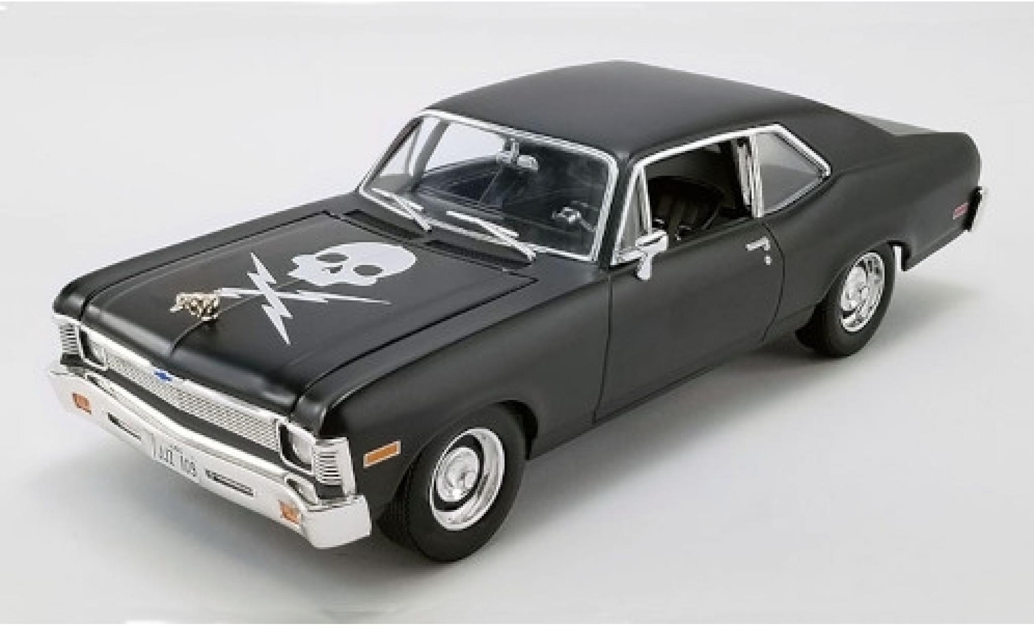 Chevrolet Nova 1/18 GMP Tuning matt-zwart/Dekor Death Proof 1971 modelauto