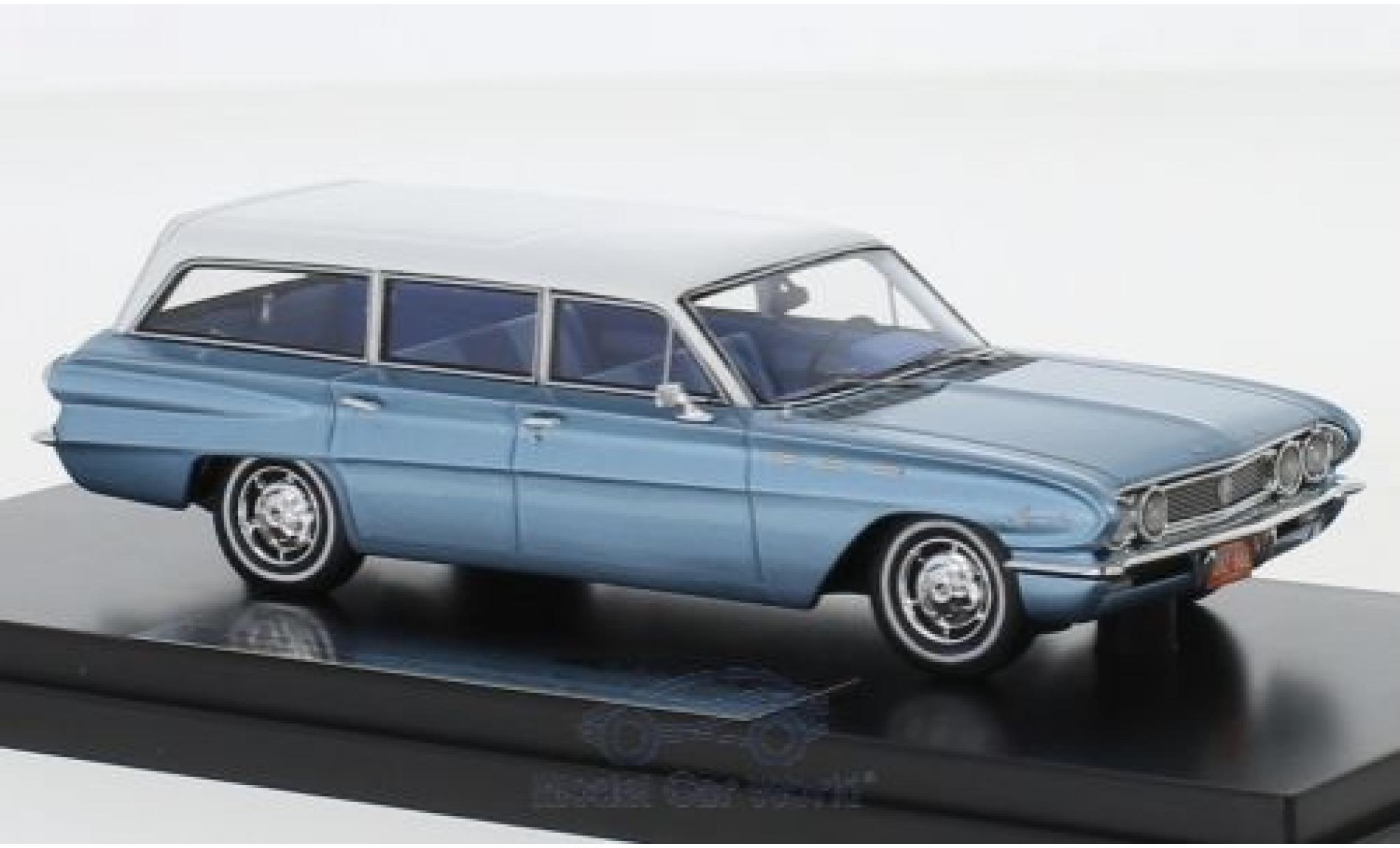 Buick Special 1/43 Goldvarg Collections Station Wagon metallic blauw/wit 1962 modelauto