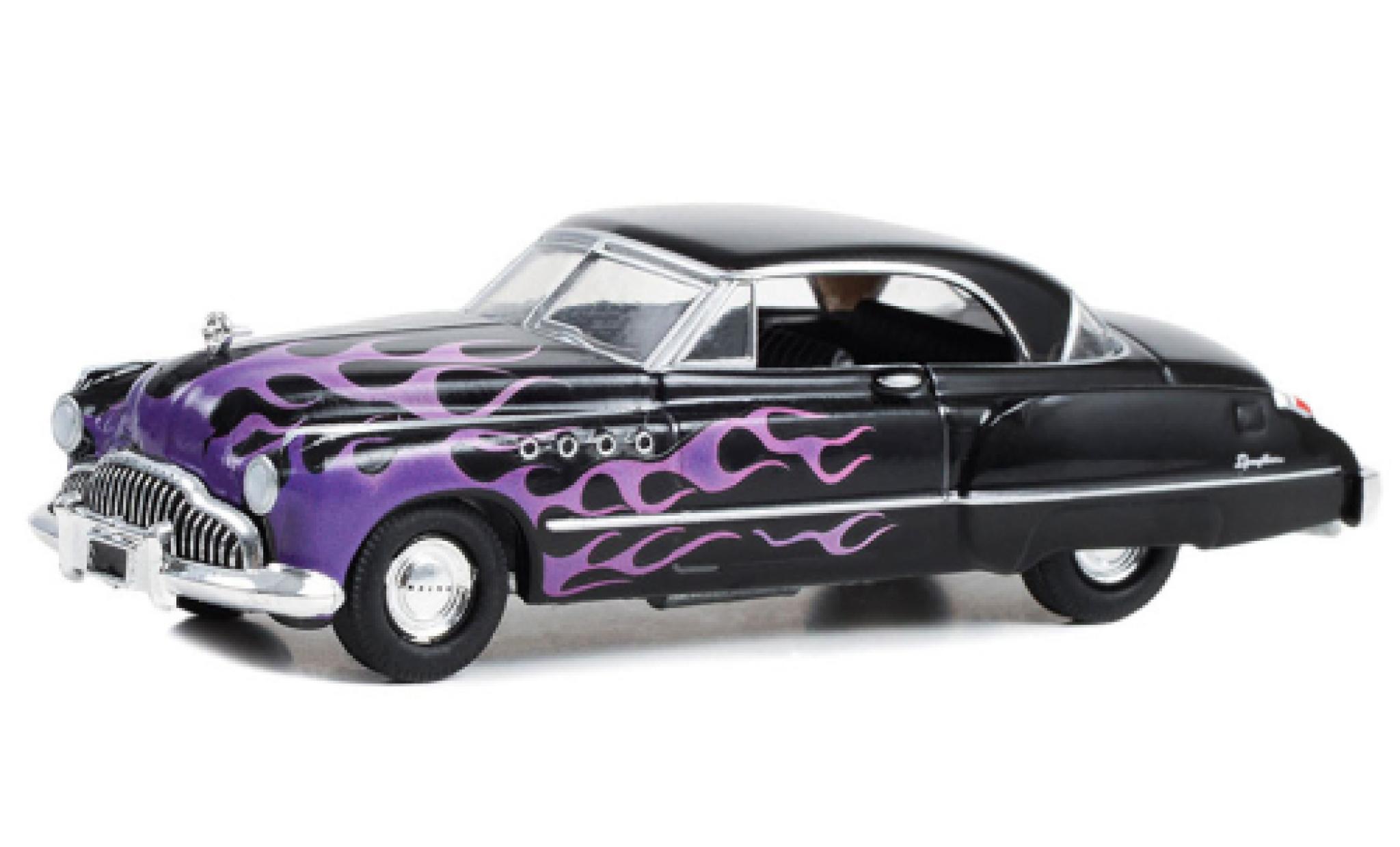 Buick Roadmaster 1/64 Greenlight zwart/Dekor 1949 1:64 modelauto