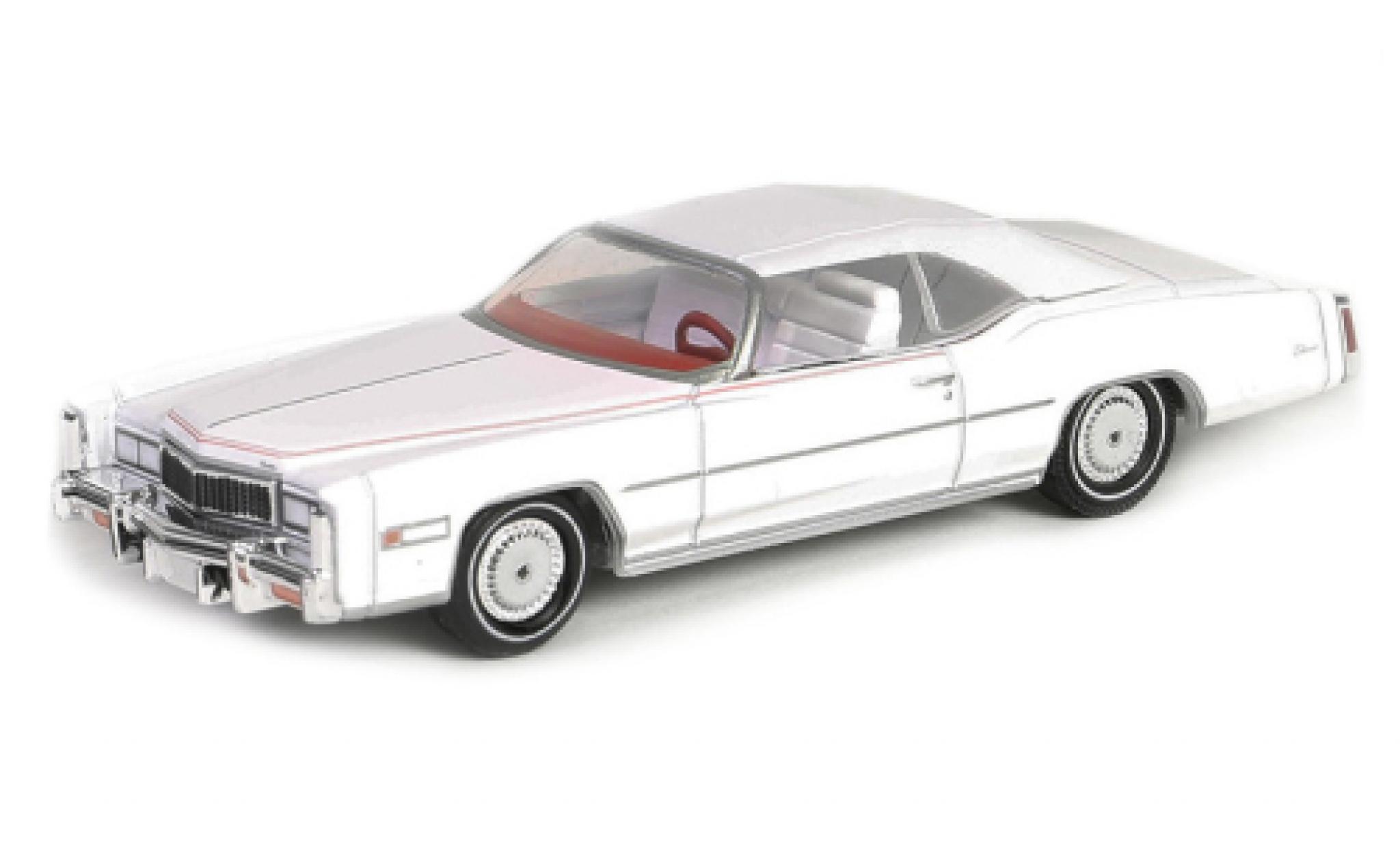 Cadillac Eldorado 1/64 Greenlight Cabriolet wit 1976 1:64 modelauto