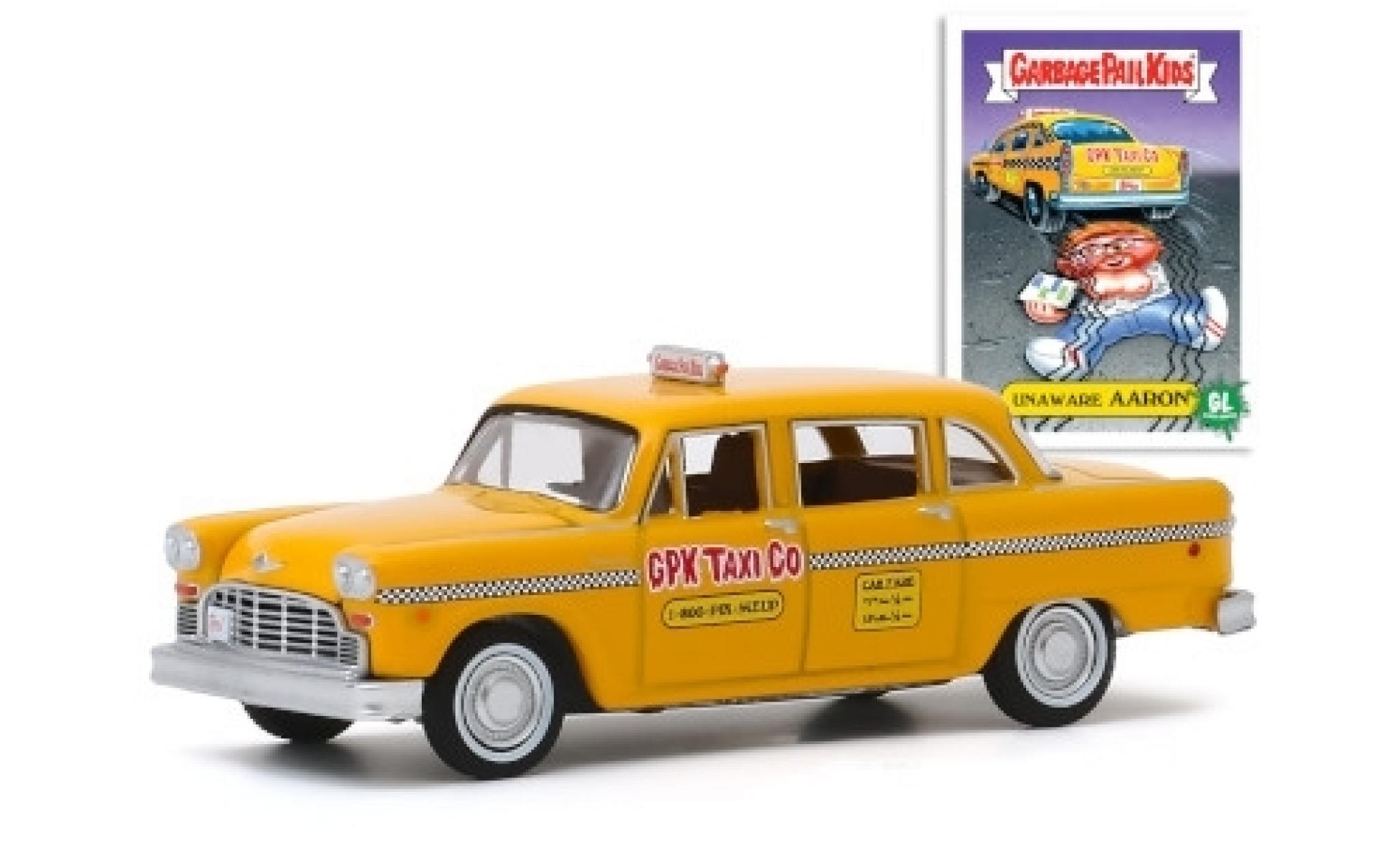 Checker Marathon 1/64 Greenlight A11 GPK Taxi Co 1970 Unaware Aaron GarbagePailKids modelauto
