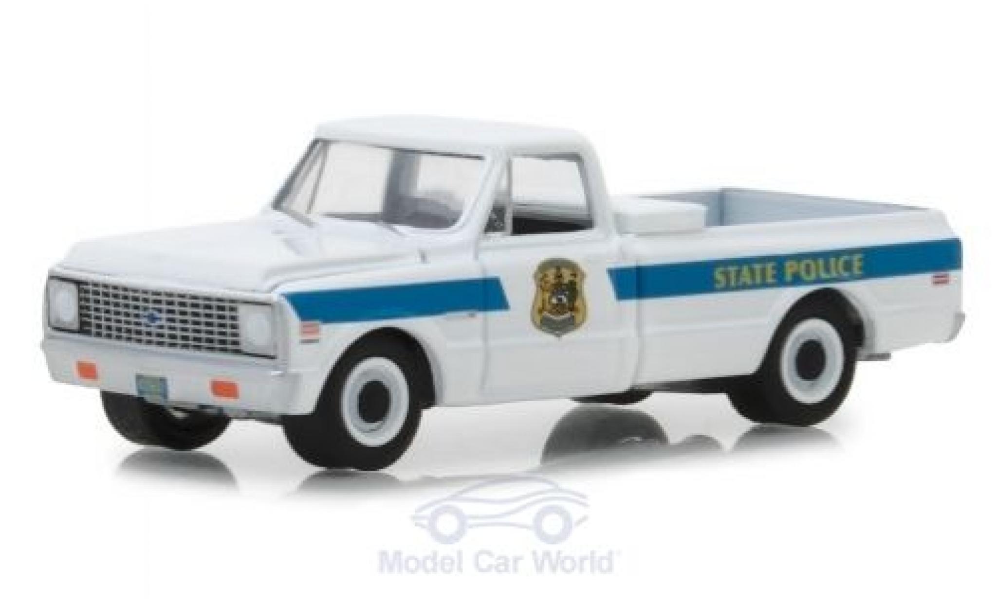 Chevrolet C-10 1/64 Greenlight Cheyenne Delaware State Politie 1972 modelauto