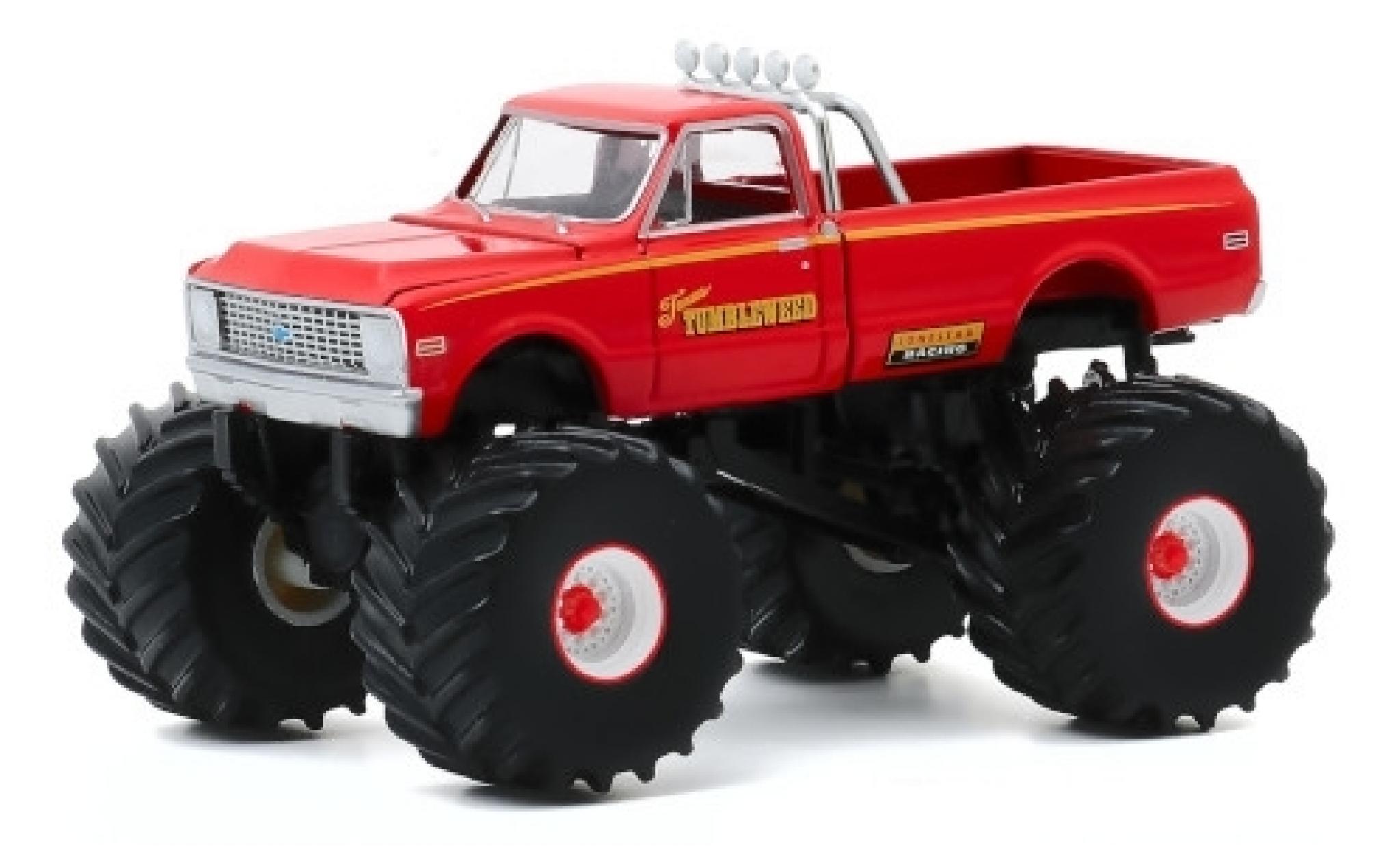 Chevrolet C-10 1/64 Greenlight Monster Truck Texas Tumbleweed 1972 modelauto