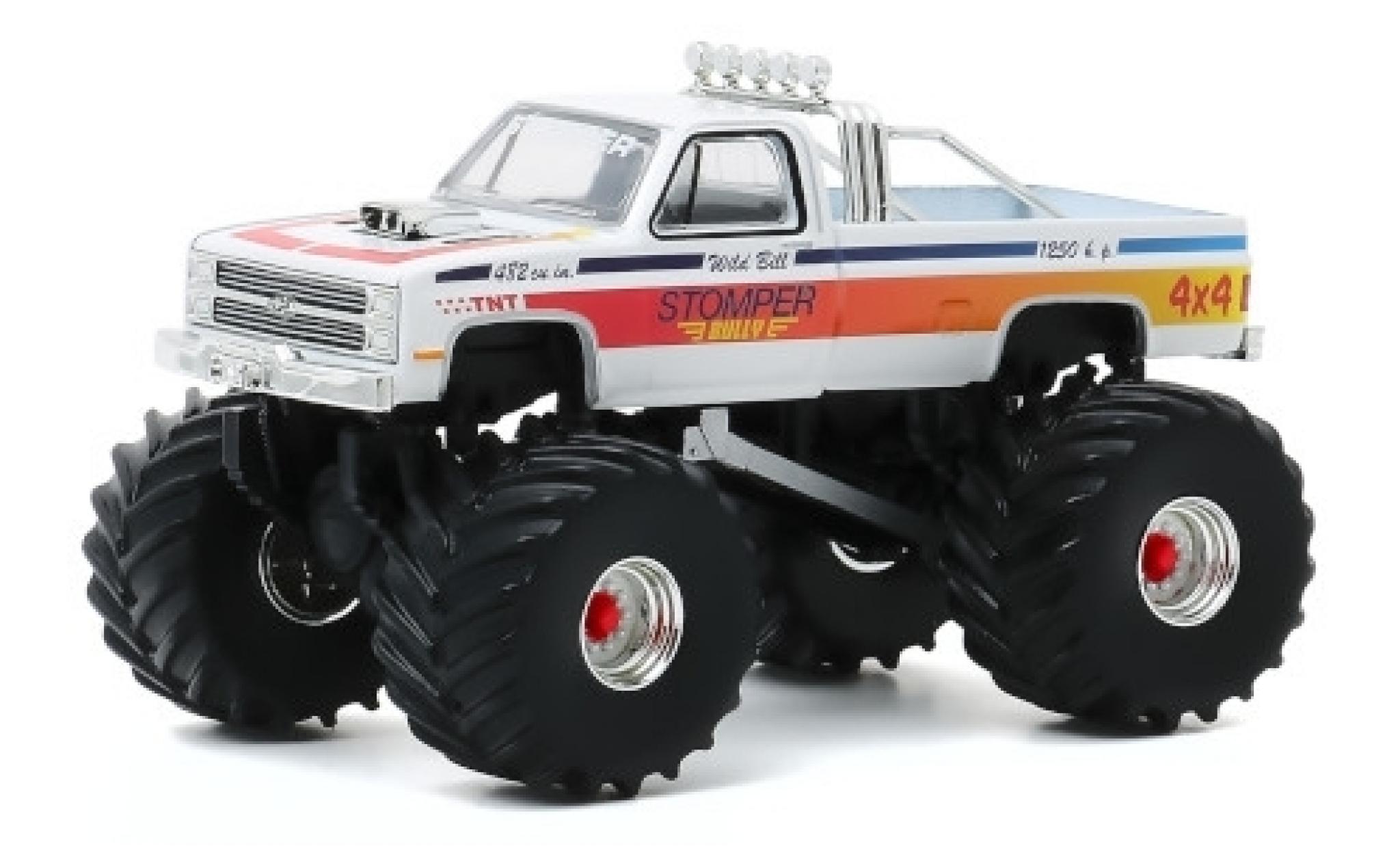Chevrolet C-20 1/64 Greenlight Monster Truck Stomper Bully 1984 modelauto