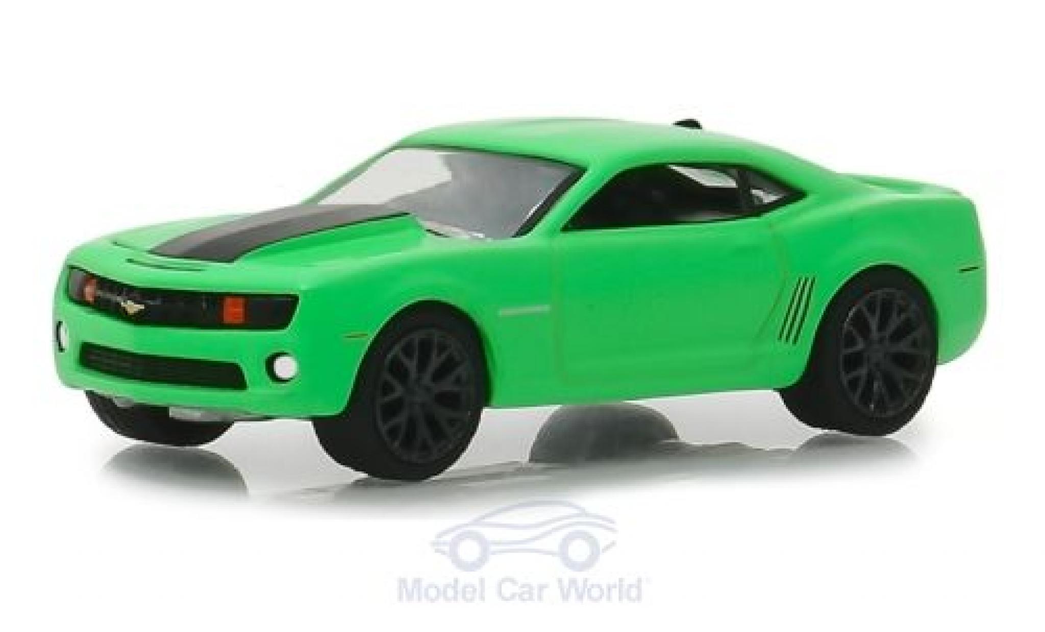Chevrolet Camaro 1/64 Greenlight SS groen/zwart Turtle Wax 2012 modelauto