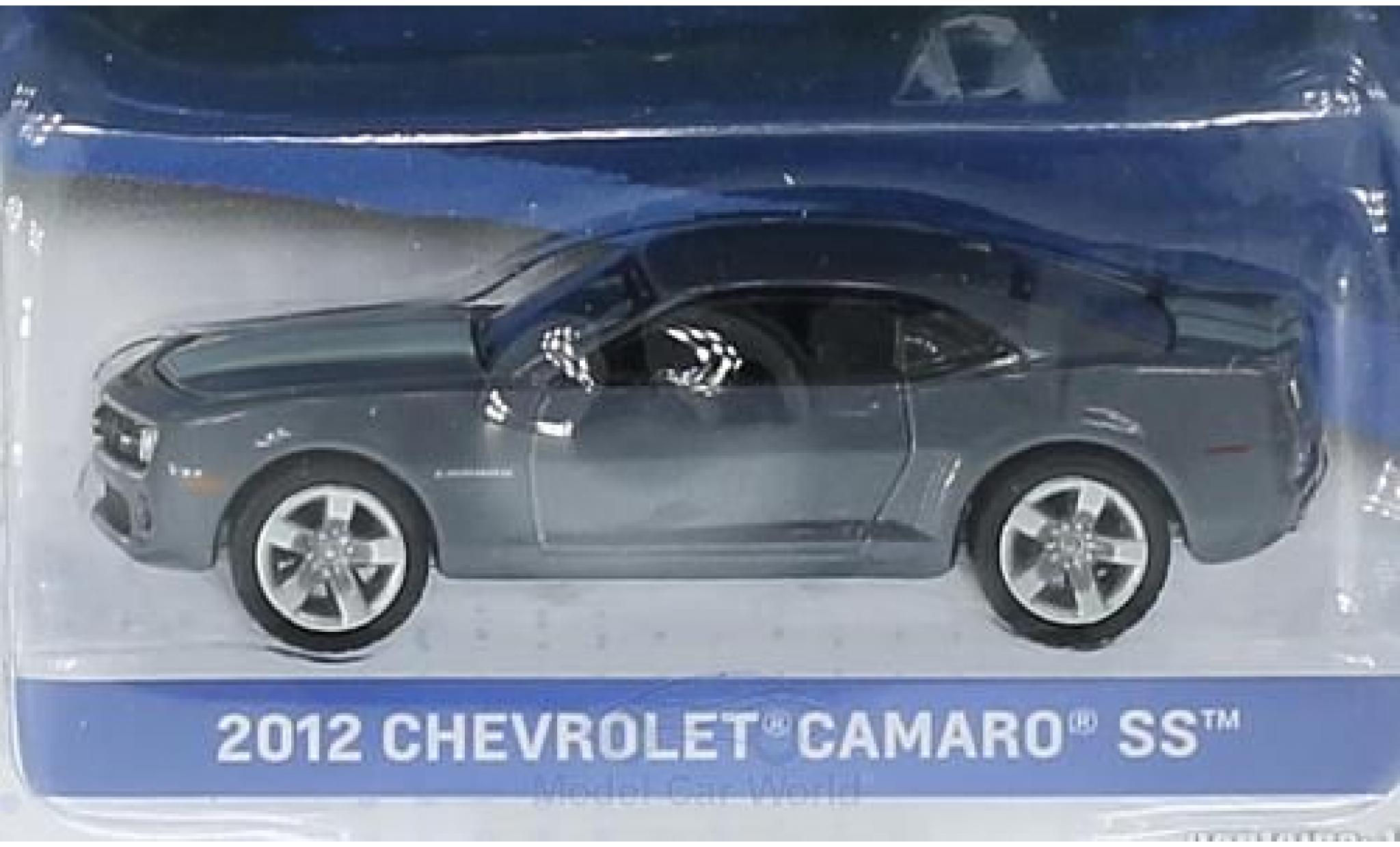 Chevrolet Camaro 1/64 Greenlight SS metallic grijs/grijs 2012 General Motors Series 1 ohne Vitrine modelauto