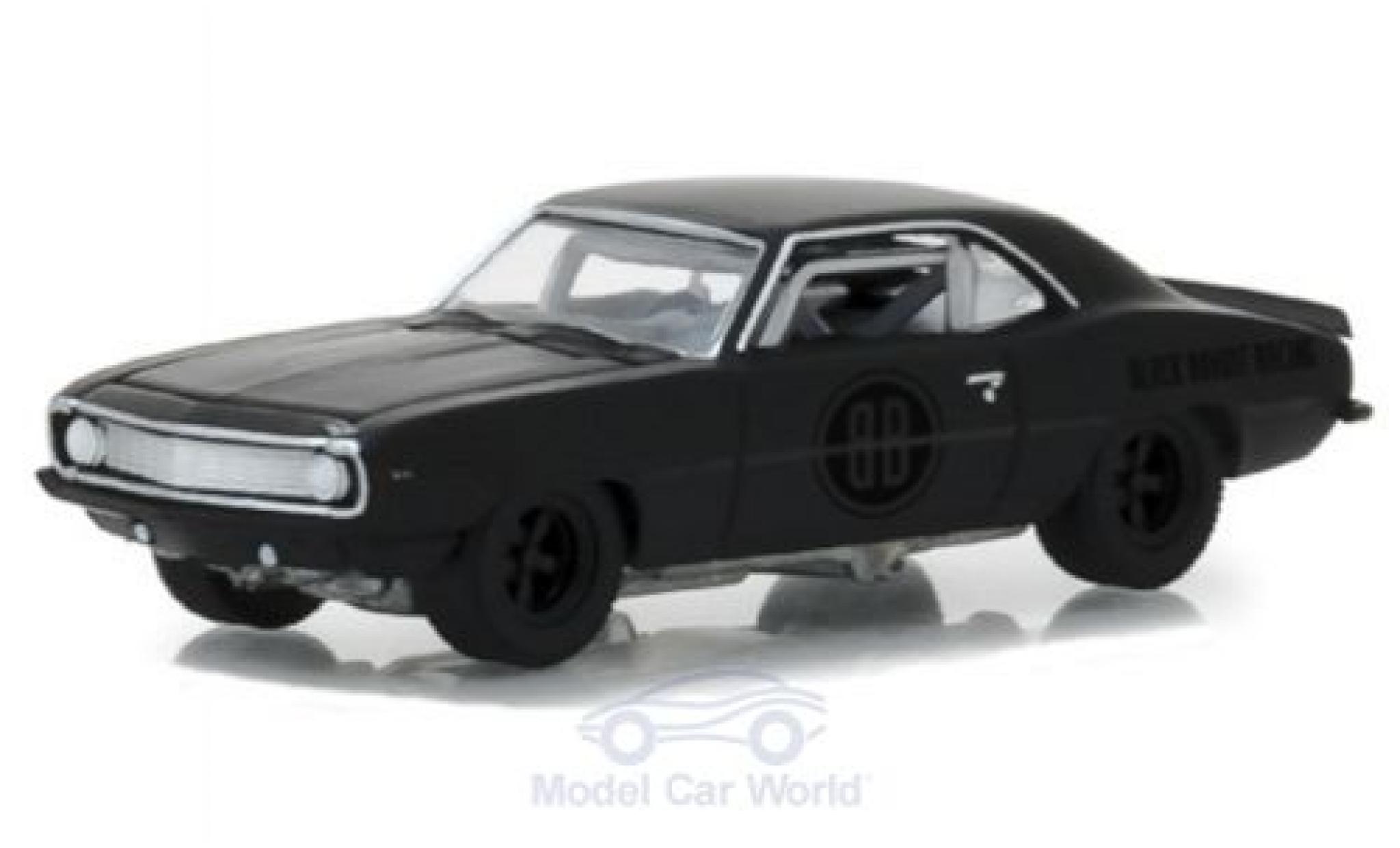 Chevrolet Camaro Z28 1/64 Greenlight Z/28 matt-zwart 1969 Black Bandit Trans Am Racing Team modelauto