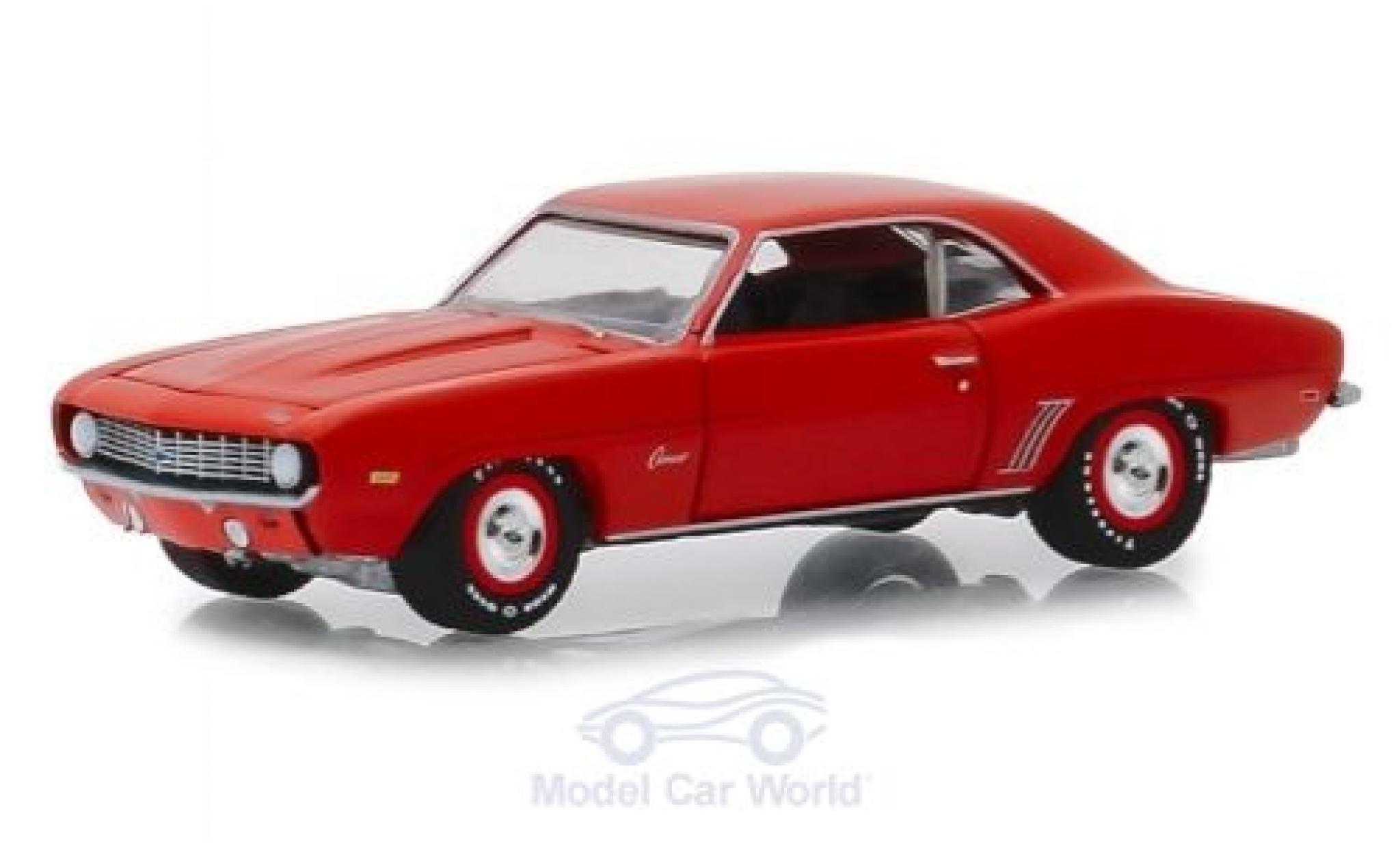 Chevrolet Camaro ZL1 1/64 Greenlight ZL1 rood 1969 modelauto