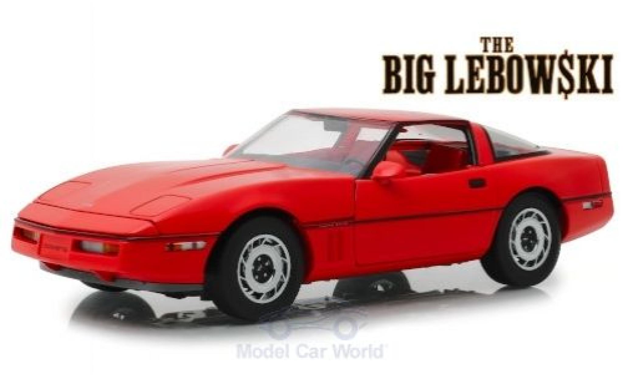 Chevrolet Corvette 1/18 Greenlight C4 rood The Big Lebowski 1985 modelauto