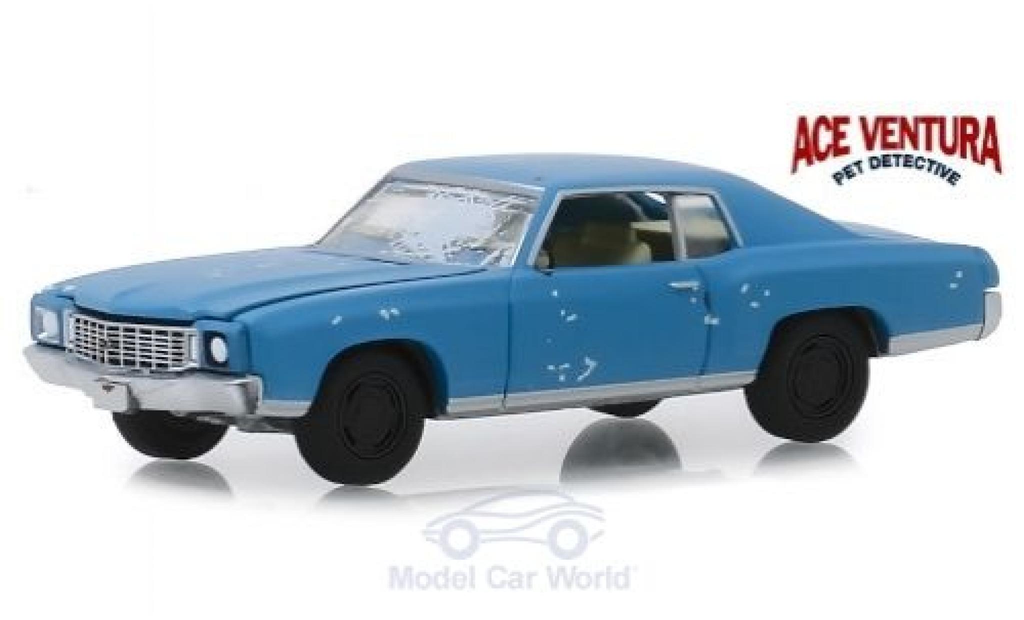 Chevrolet Monte Carlo 1/64 Greenlight Ace Ventura - Pet Detective 1972 modelauto