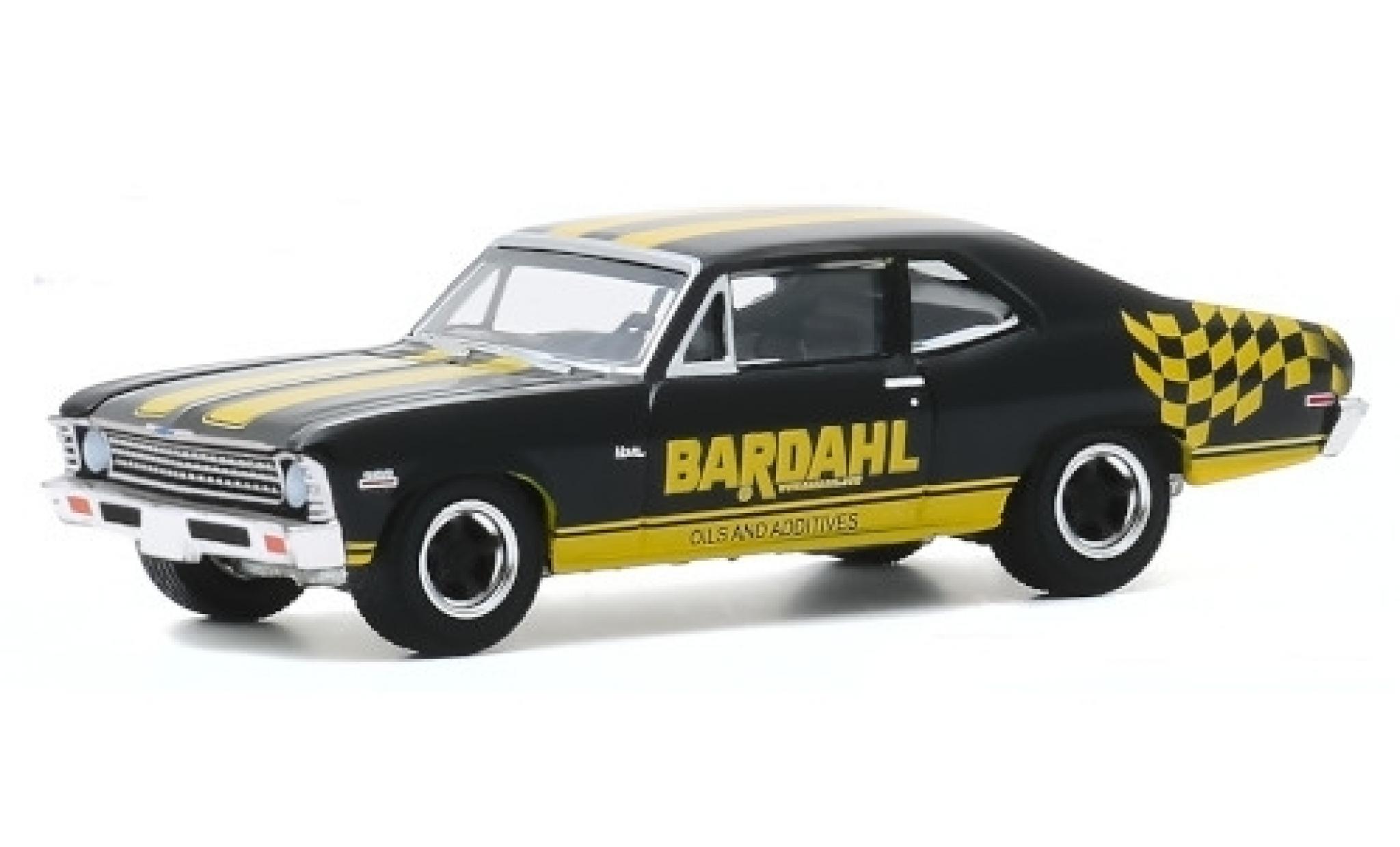 Chevrolet Nova 1/64 Greenlight Bardahl 1972 modelauto