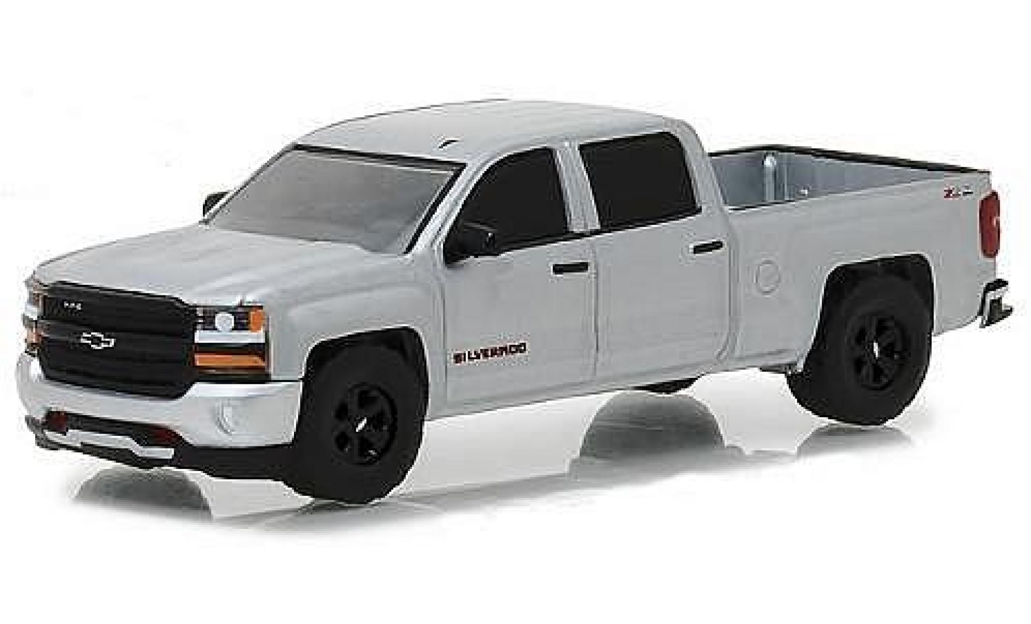 Chevrolet Silverado 1/64 Greenlight Redline Edition grijs 2018 100th Anniversaire Trucks modelauto