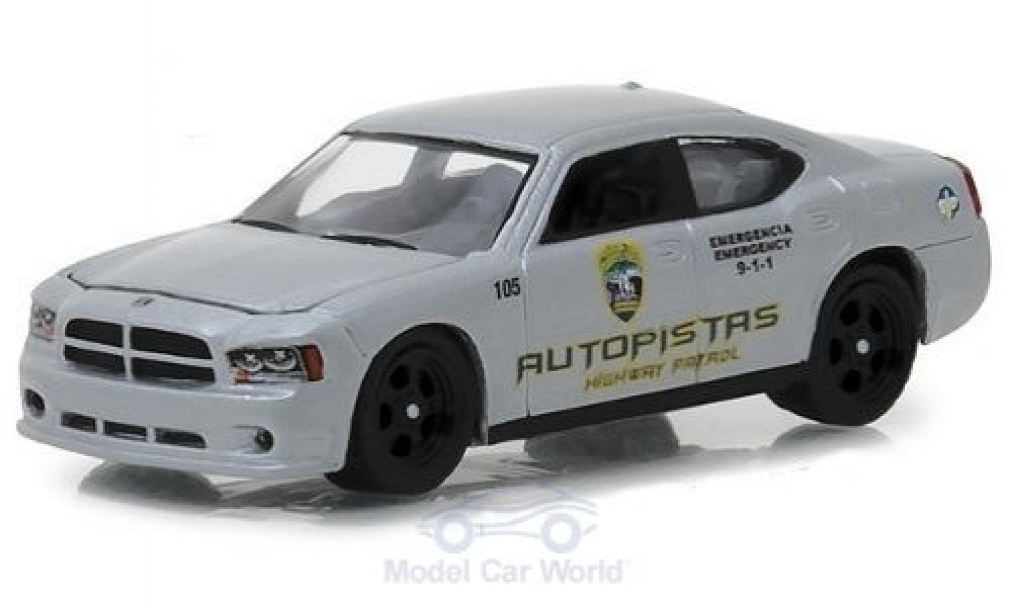 Dodge Charger 1/64 Greenlight Pursuit Autopistas Highway Patrol 2008 modelauto