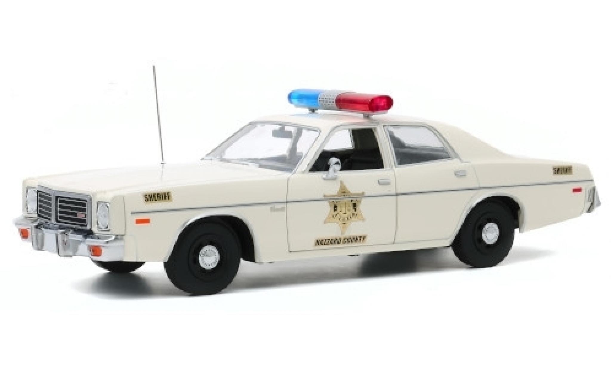 Dodge Coronet 1/64 Greenlight Hazzard County Sheriff 1975 modelauto