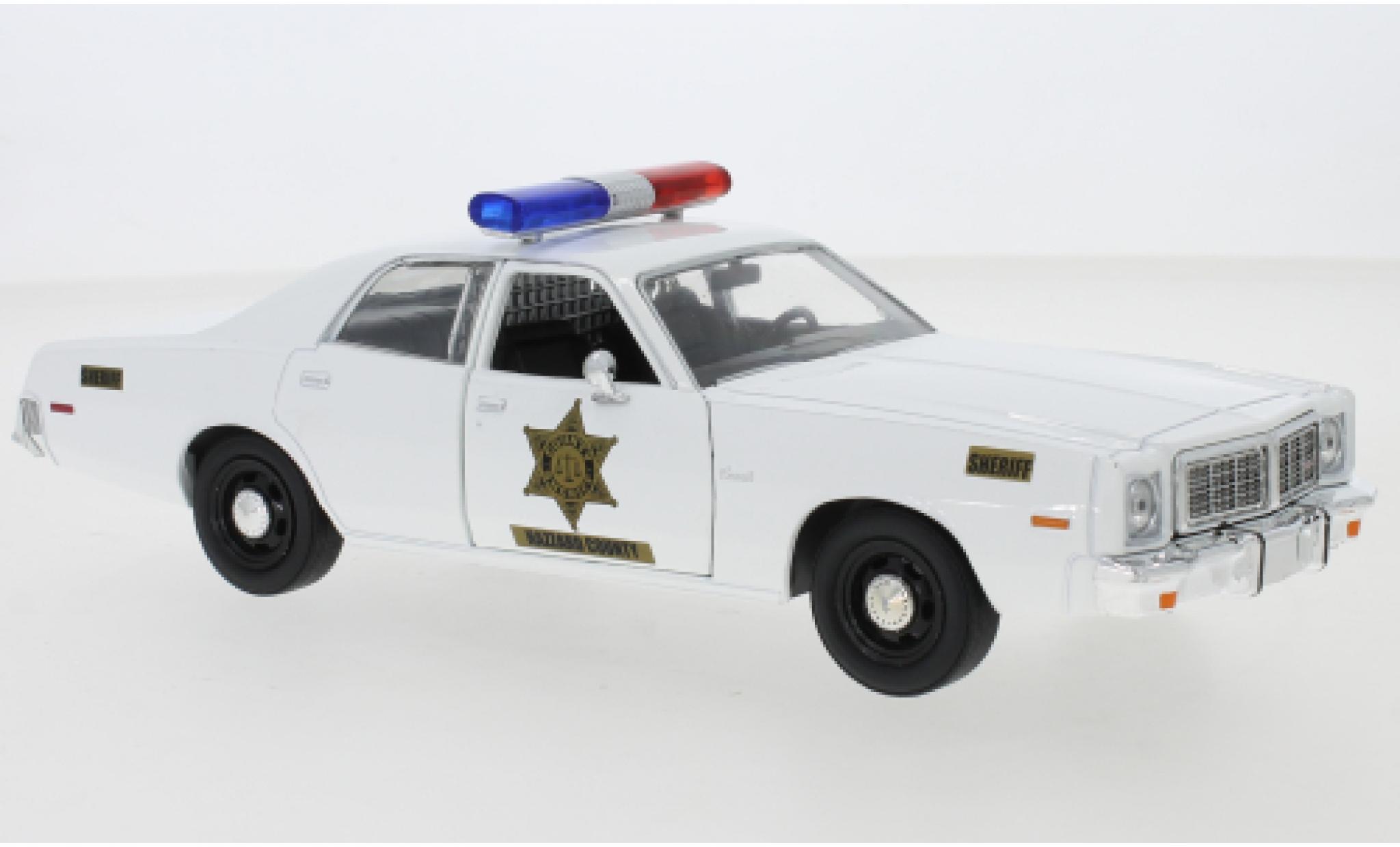 Dodge Coronet 1/24 Greenlight Hazzard County Sheriff 1975 politie (USA) modelauto